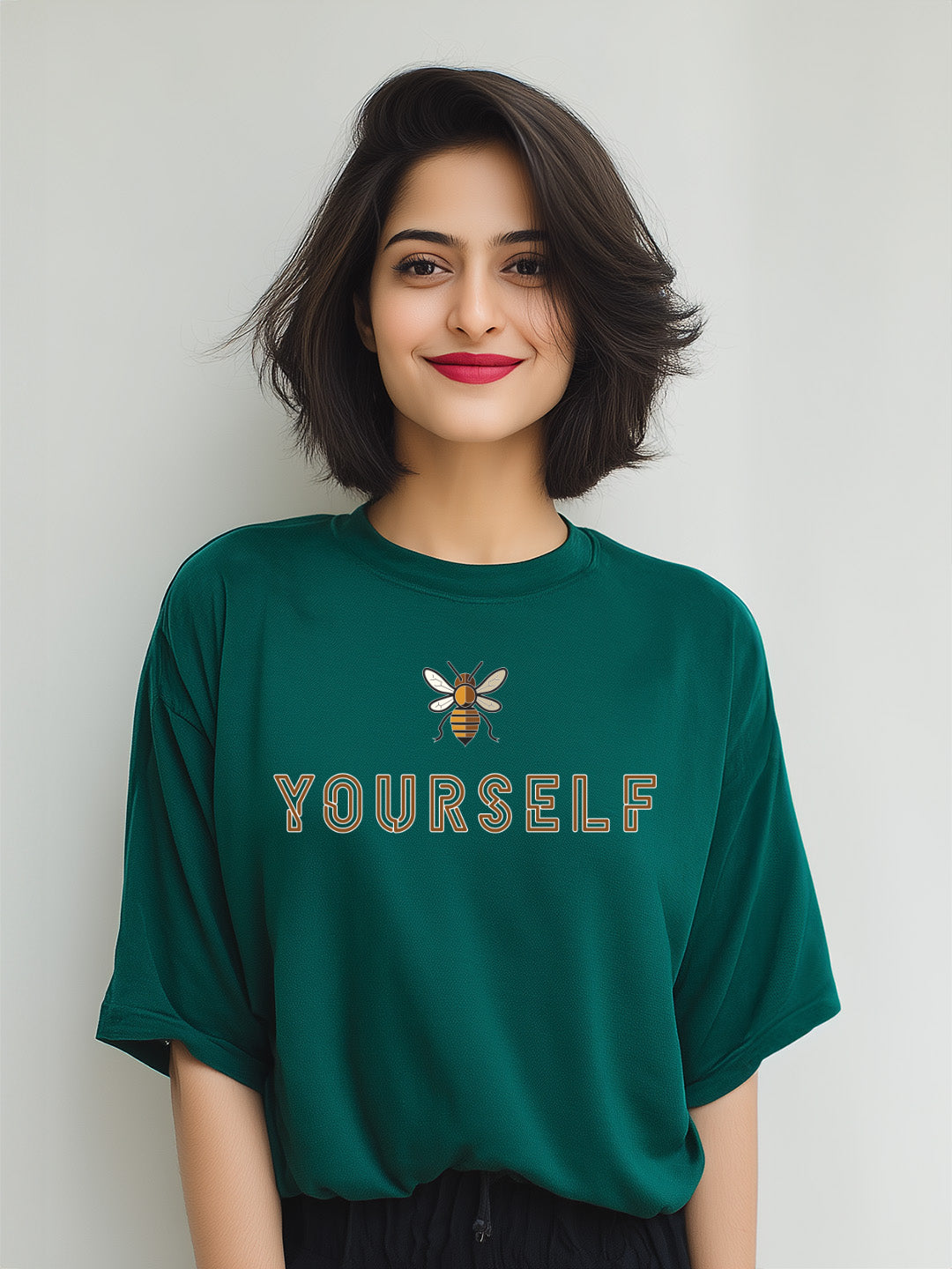 "Be Yourself" Women's Cotton Oversized T-Shirt