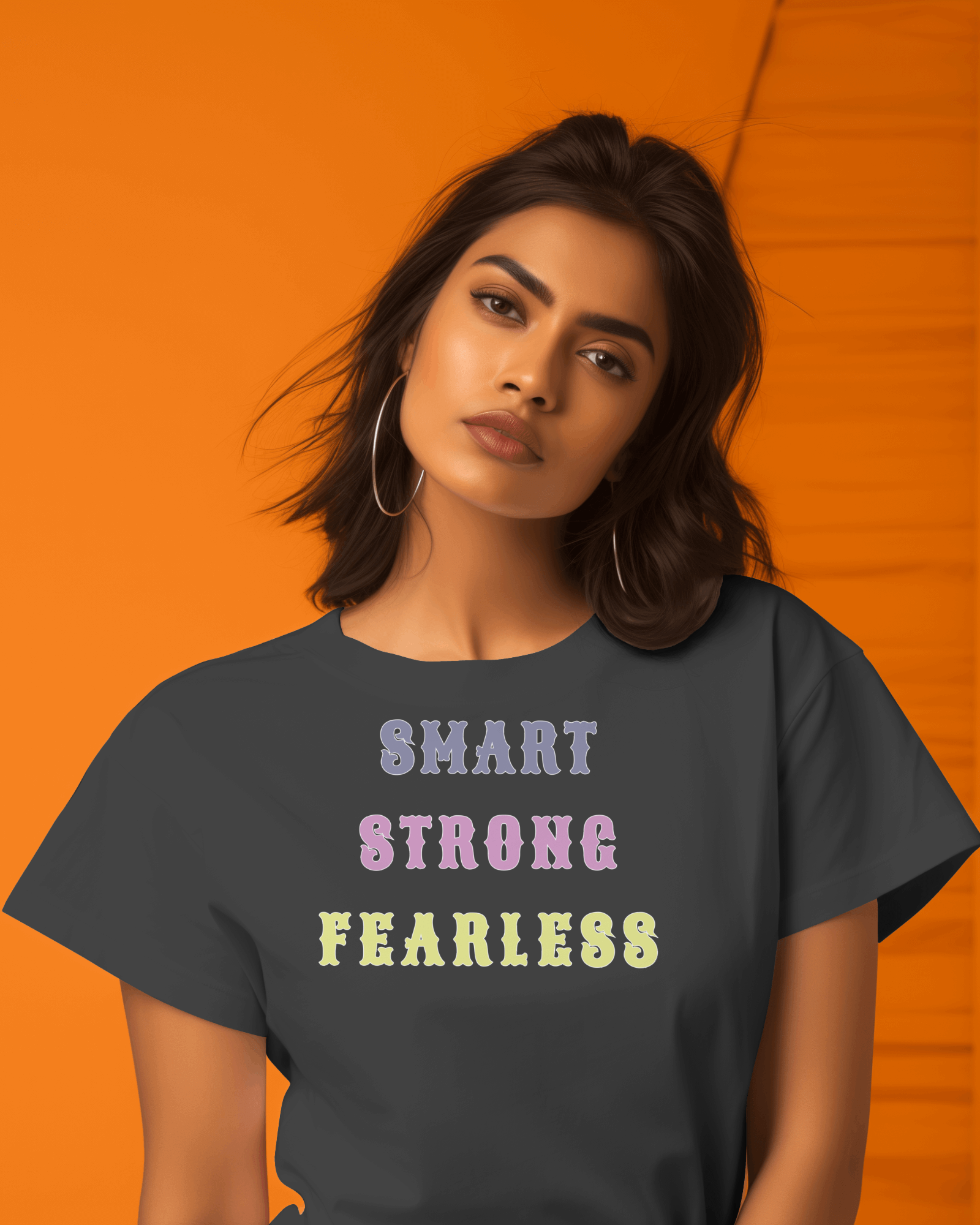 "Smart, Strong, Fearless" Women's Cotton T-Shirt