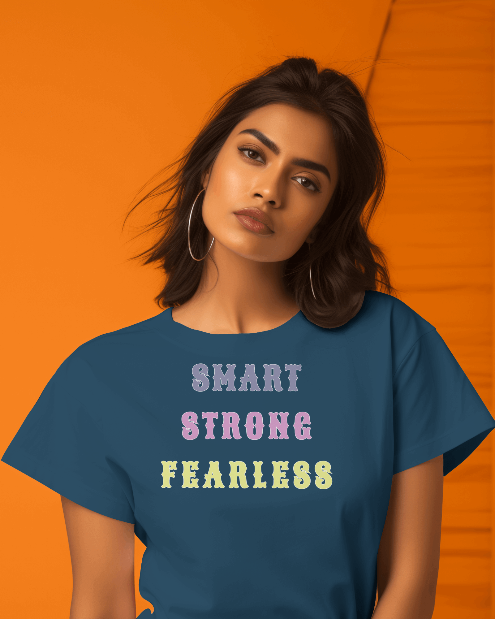 "Smart, Strong, Fearless" Women's Cotton T-Shirt