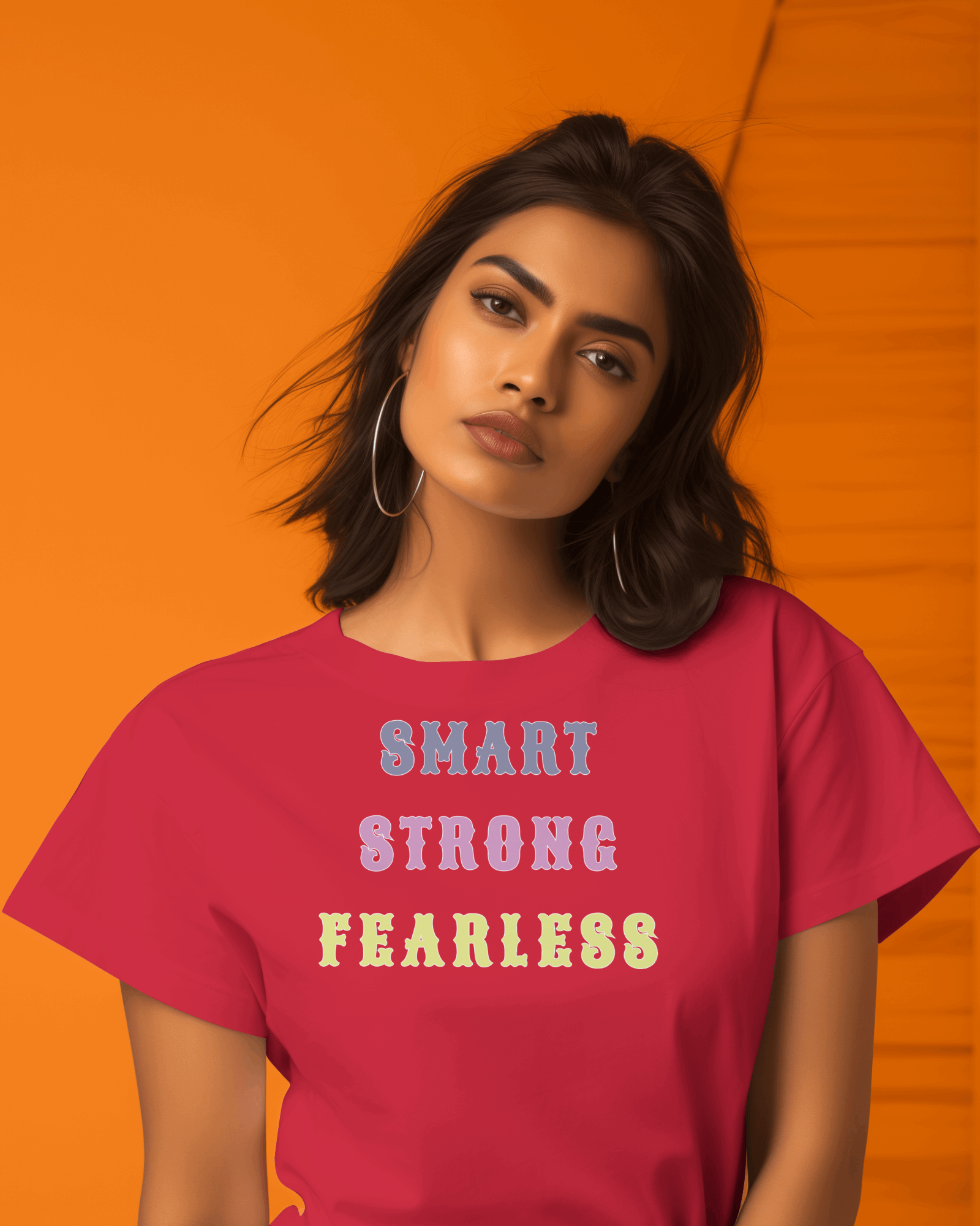 "Smart, Strong, Fearless" Women's Cotton T-Shirt