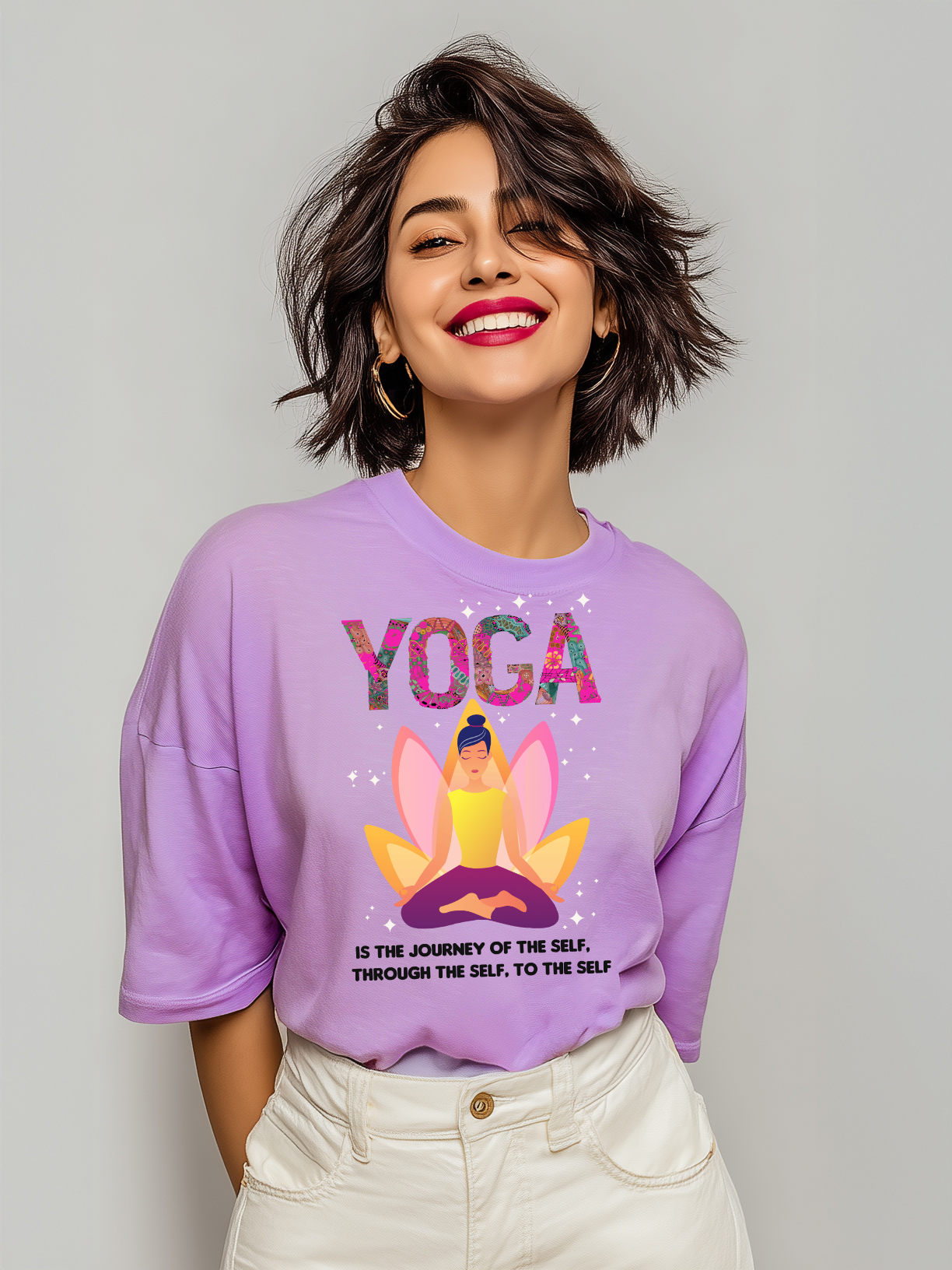 Yoga:  Women's Cotton Oversized T-Shirt