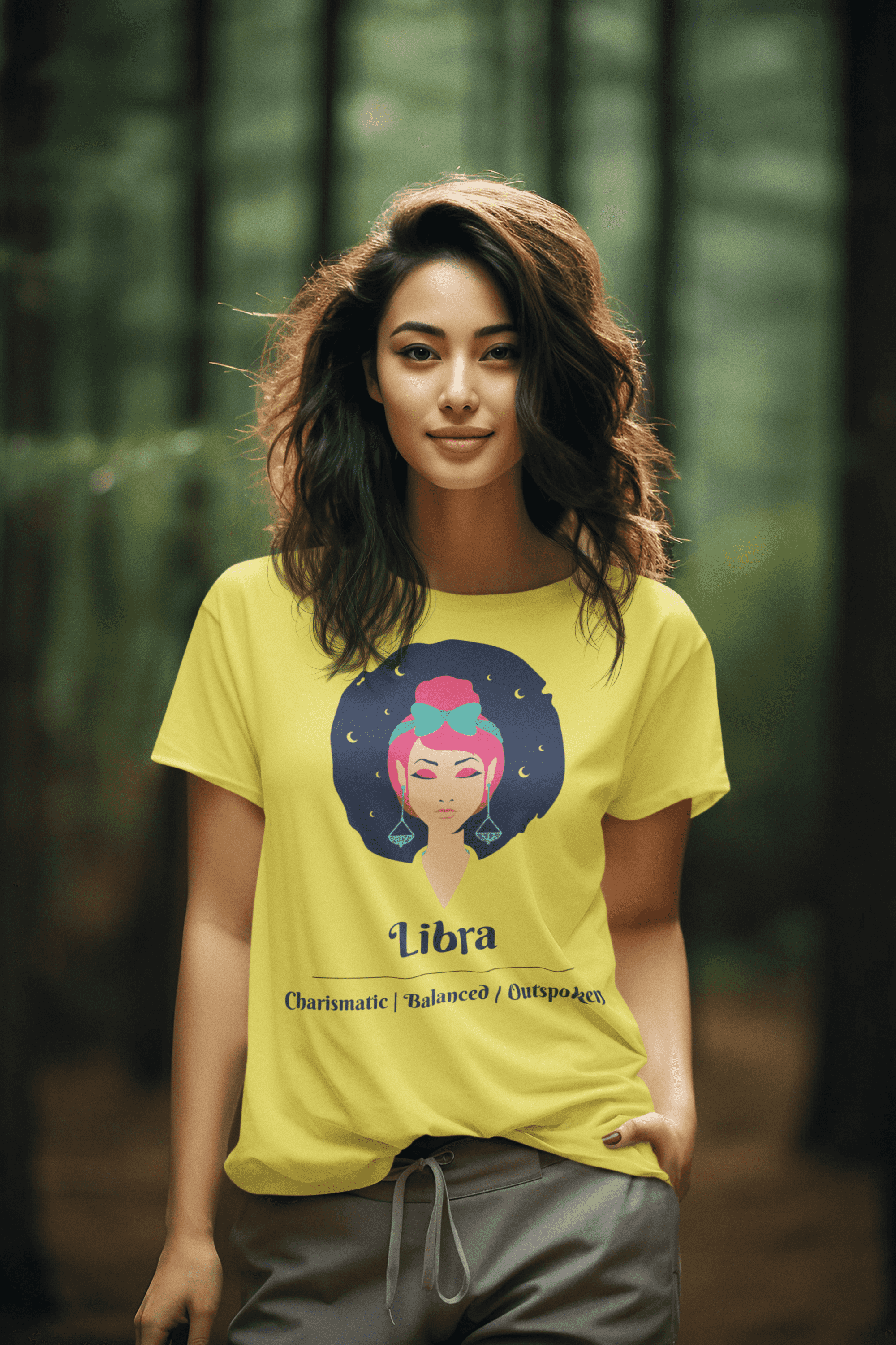 Libra- Stylish and Charismatic Zodiac Women's cotton  Tee