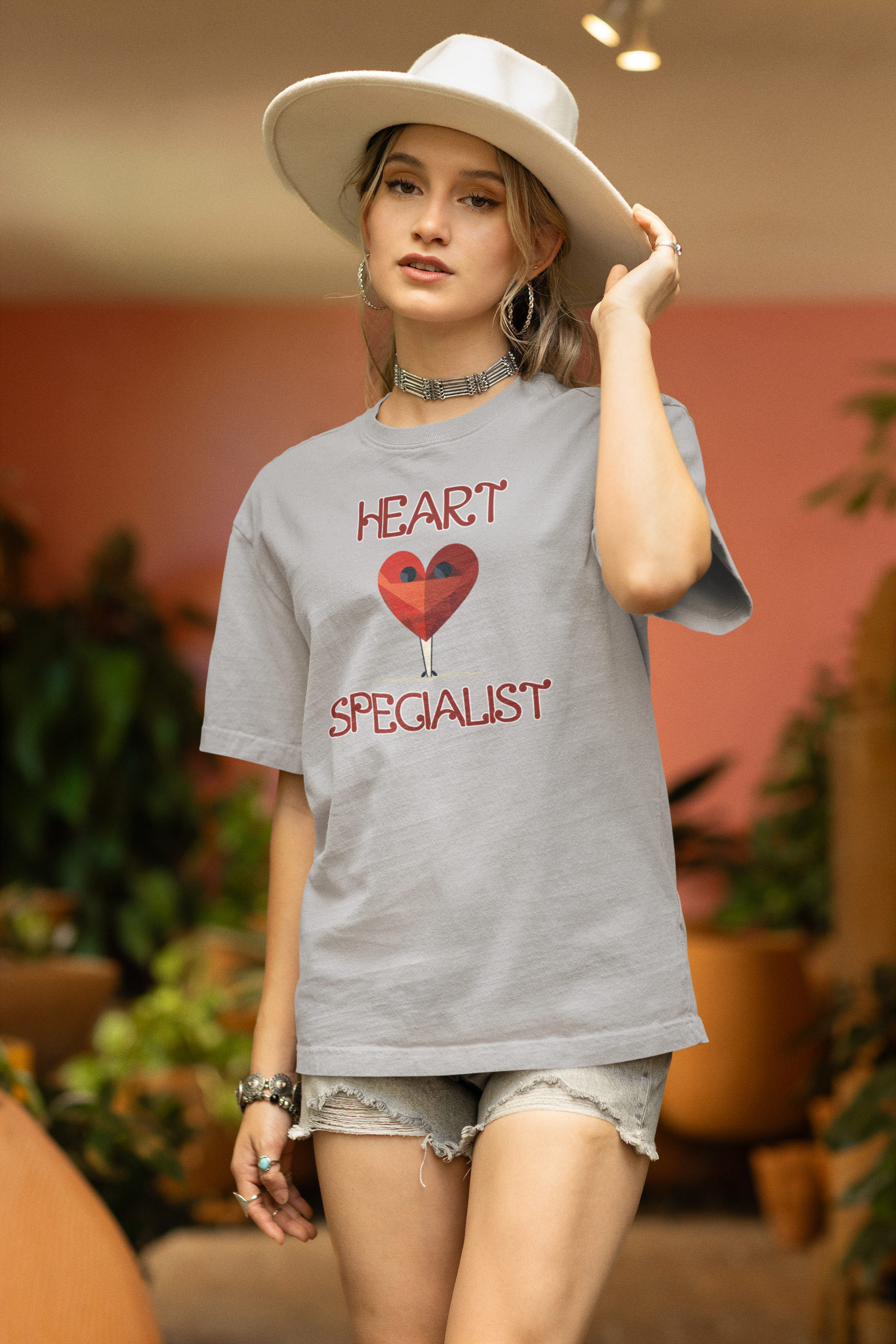 Heart Specialist: Women's Cotton Oversized T-Shirt