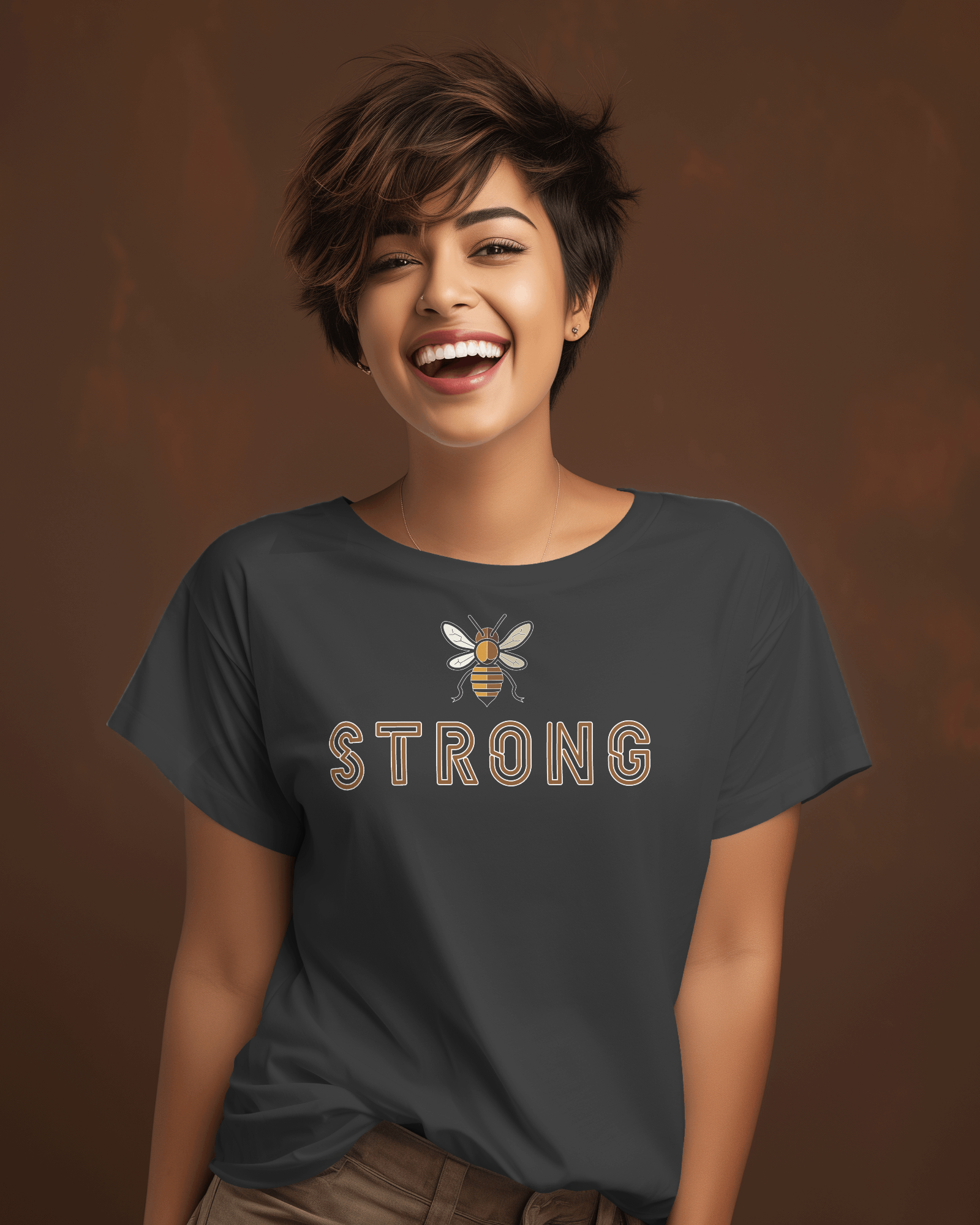 'Be Strong' Cotton Women's T-Shirt