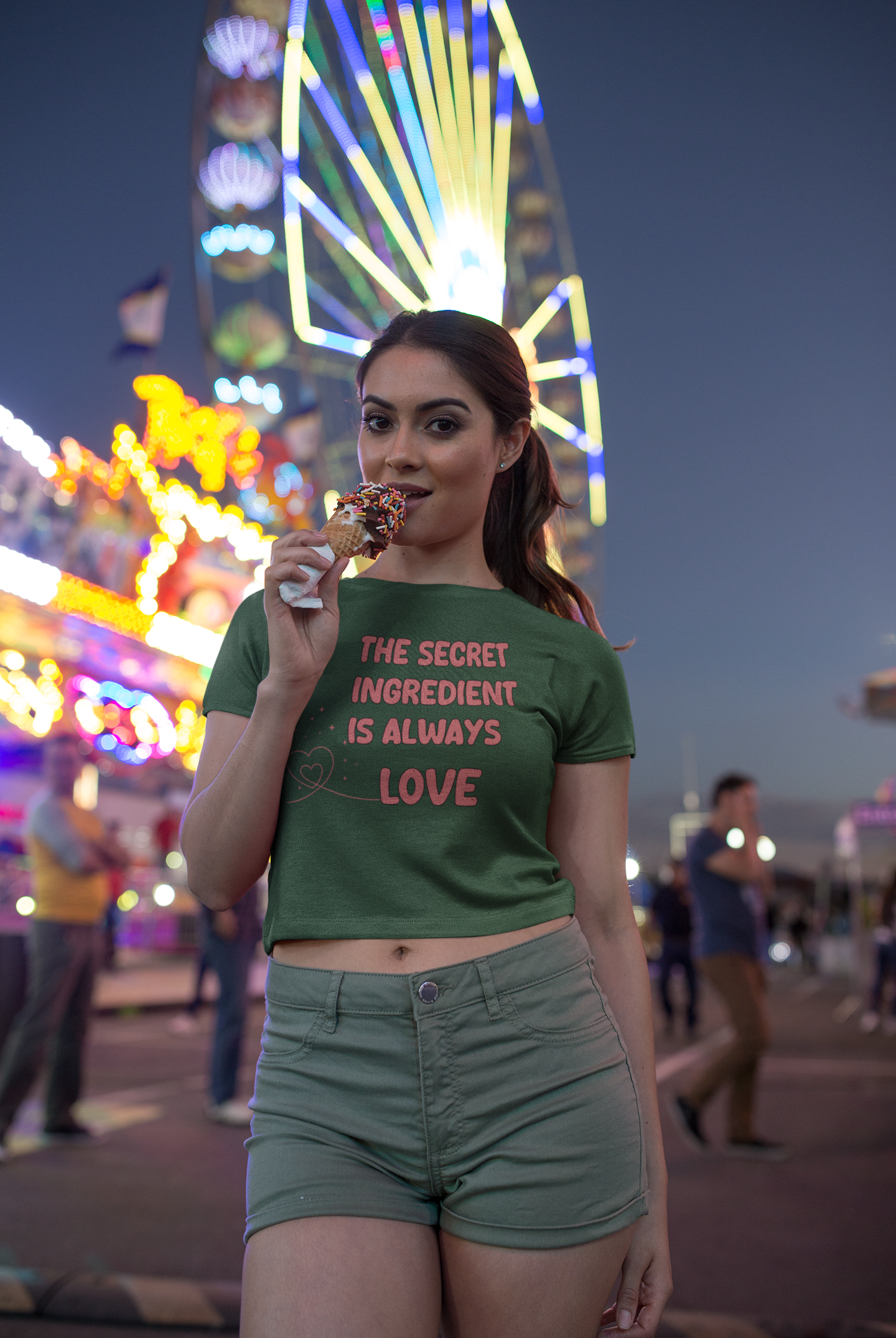 "Secret Ingredient is Always Love" Women's  Cotton T-Shirt