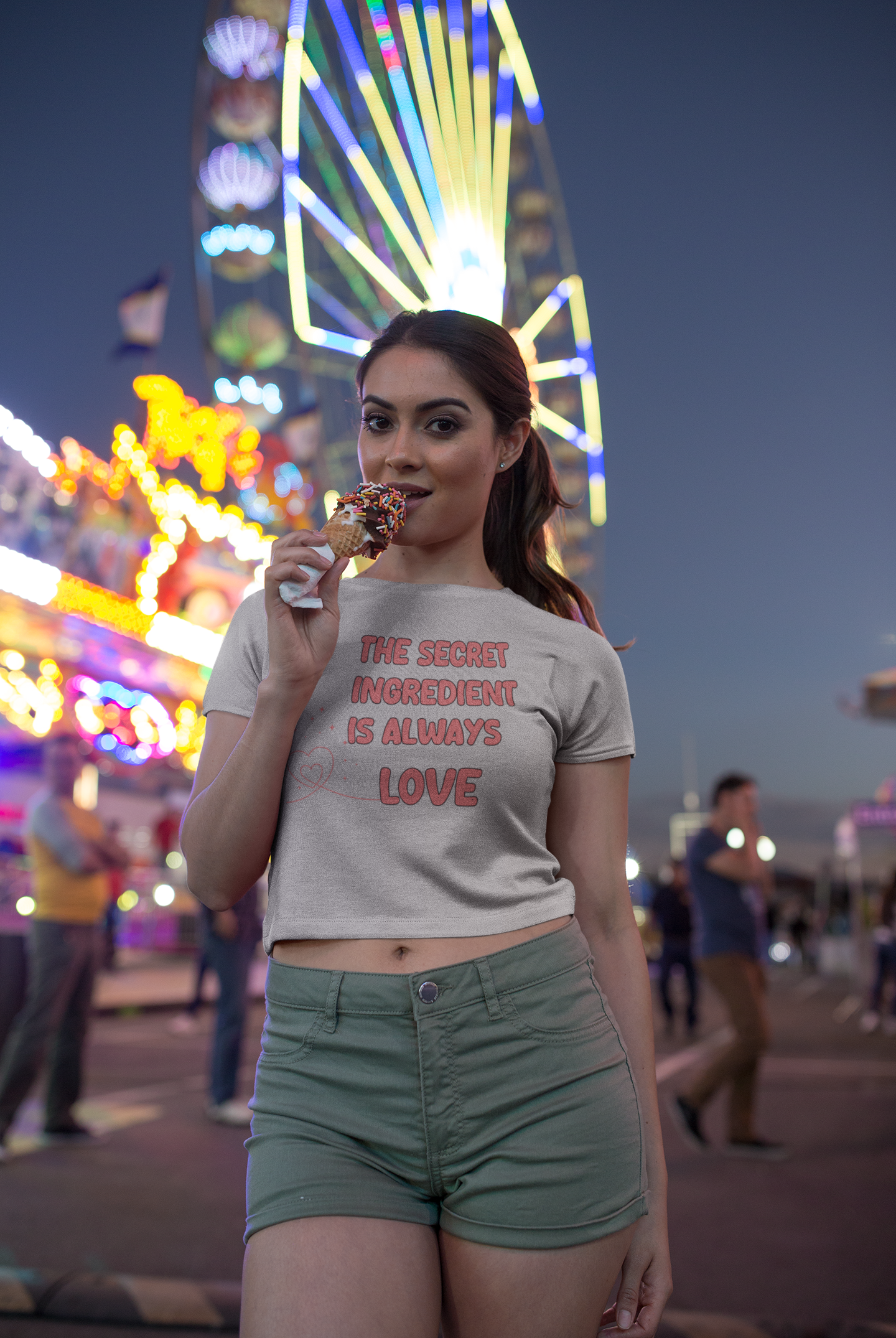 "Secret Ingredient is Always Love" Women's  Cotton T-Shirt