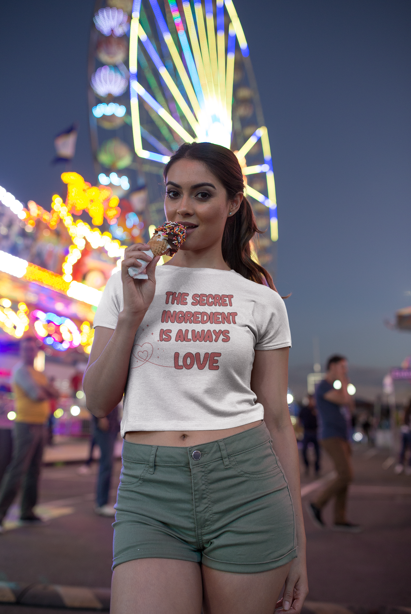 "Secret Ingredient is Always Love" Women's  Cotton T-Shirt