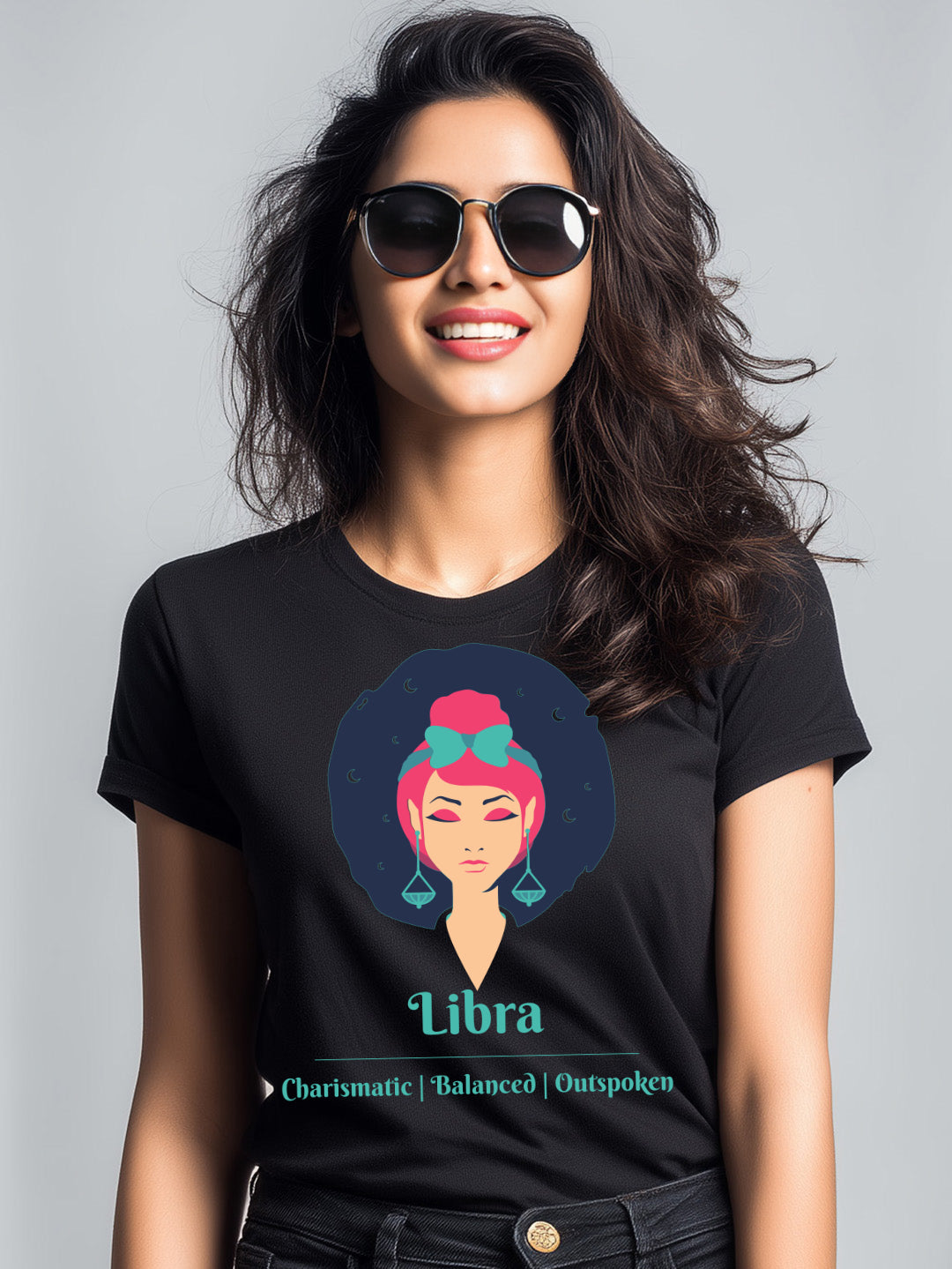 Libra- Stylish and Charismatic Zodiac Women's cotton  Tee