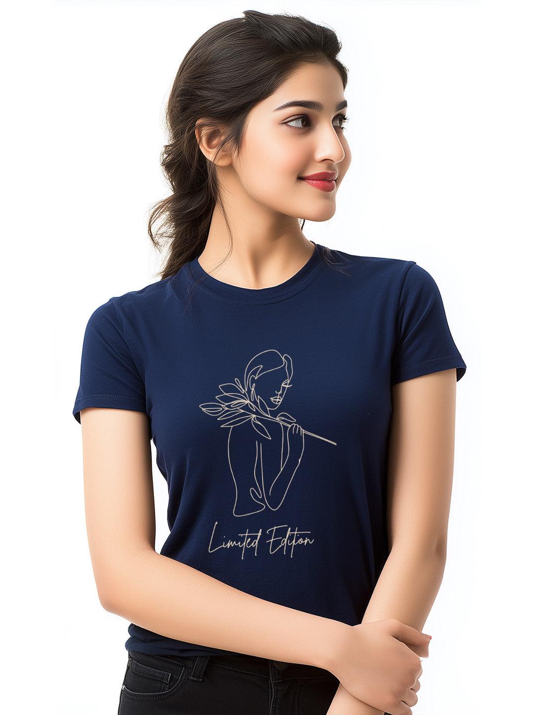 Limited Edition Minimalistic women graphic Cotton T-Shirt