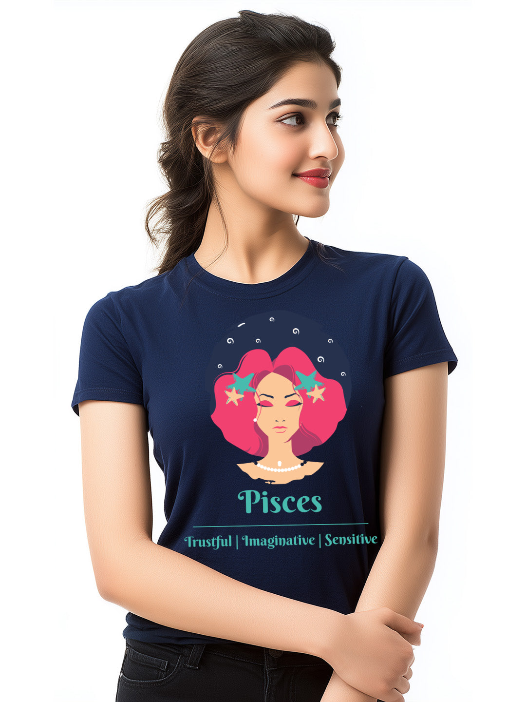 Pisces- Stylish and Charismatic Zodiac Women's cotton Tee