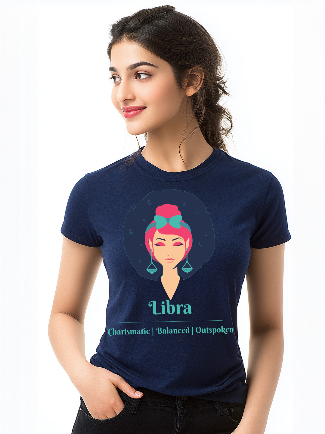 Libra- Stylish and Charismatic Zodiac Women's cotton  Tee