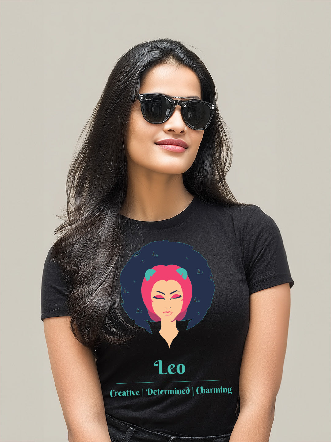Leo - Stylish and Charismatic Zodiac Women's cotton Tee