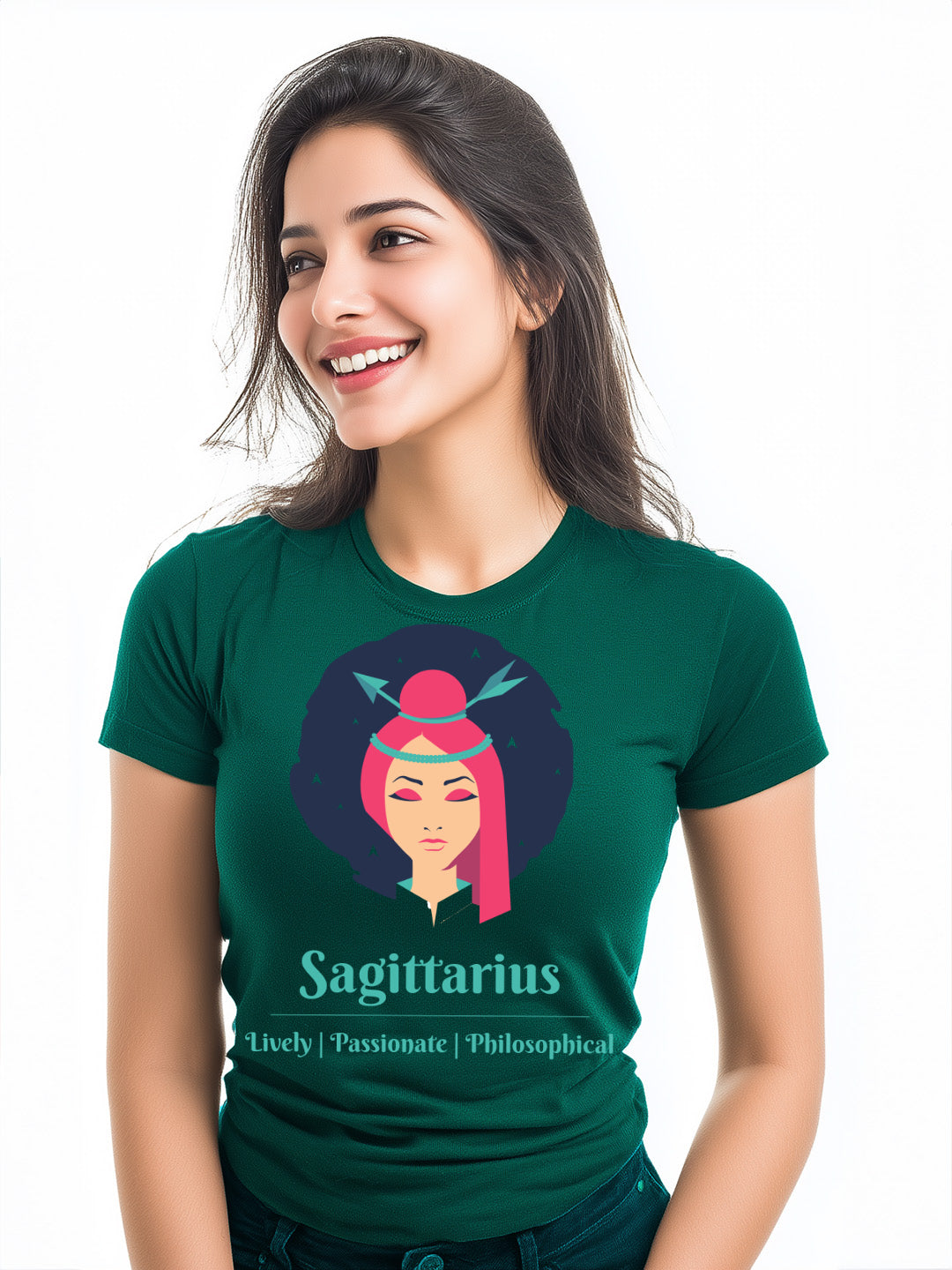 Sagittarius- Stylish and Charismatic Zodiac Women's cotton Tee