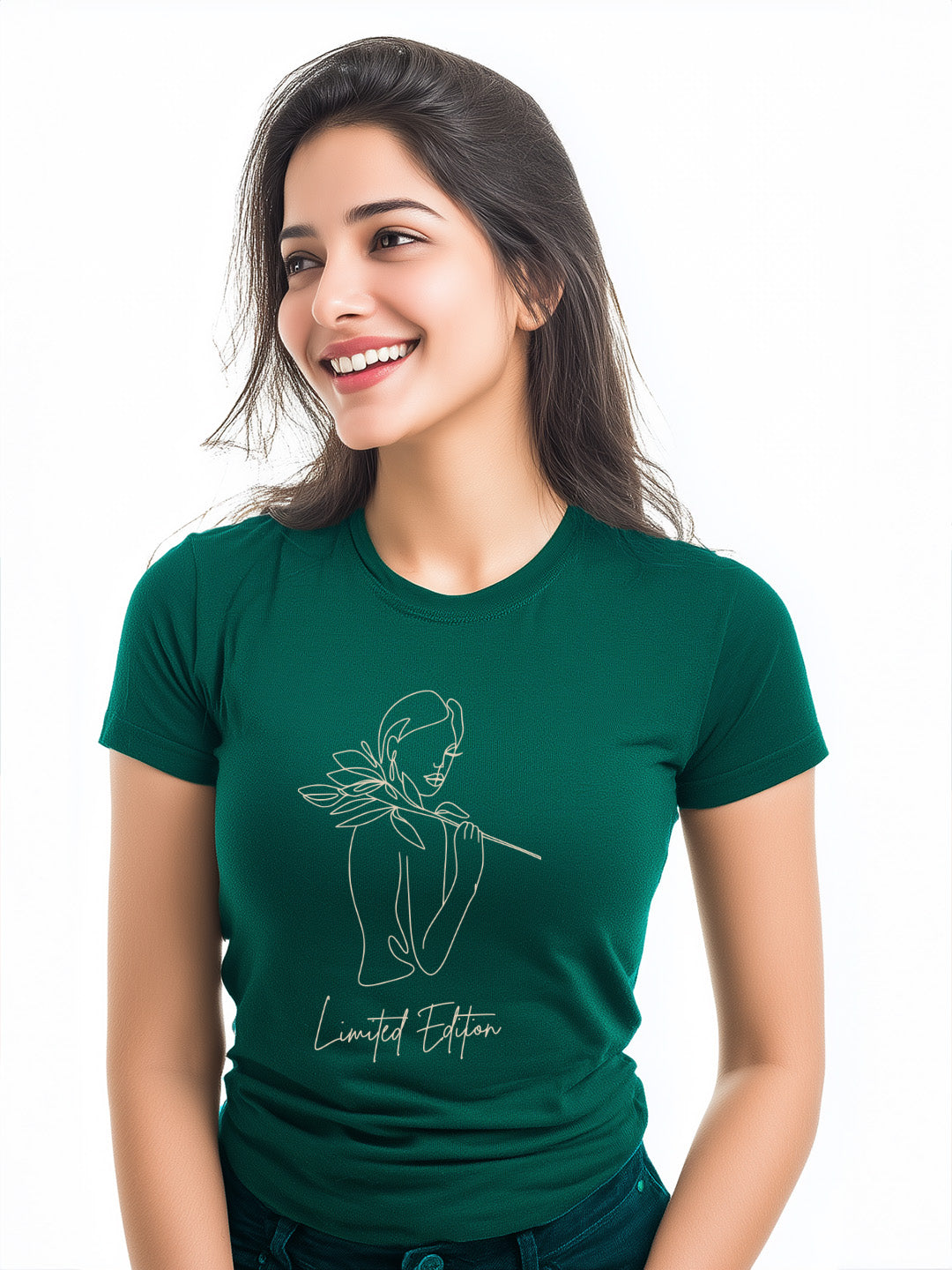Limited Edition Minimalistic women graphic Cotton T-Shirt