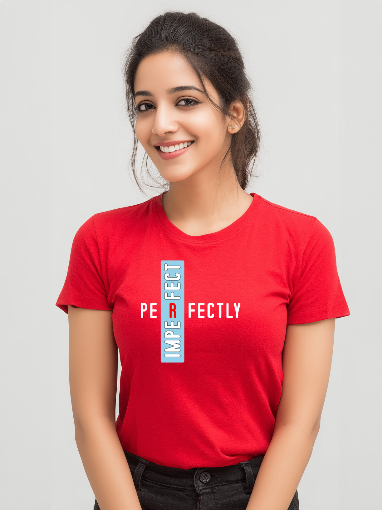 Perfectly Imperfect Women's Empowerment Cotton T-Shirt