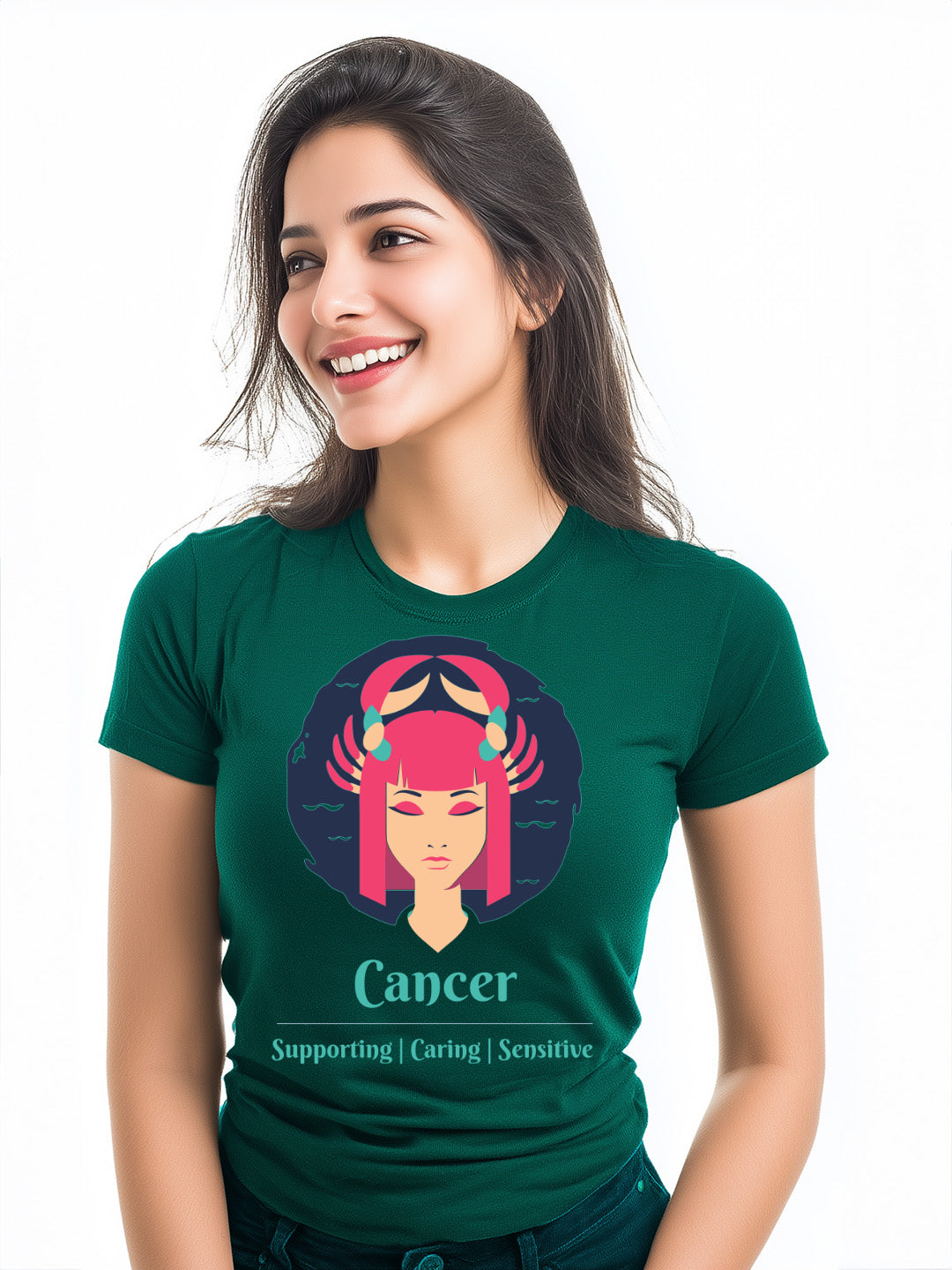 Cancer- Stylish and Charismatic Zodiac Women's cotton Tee