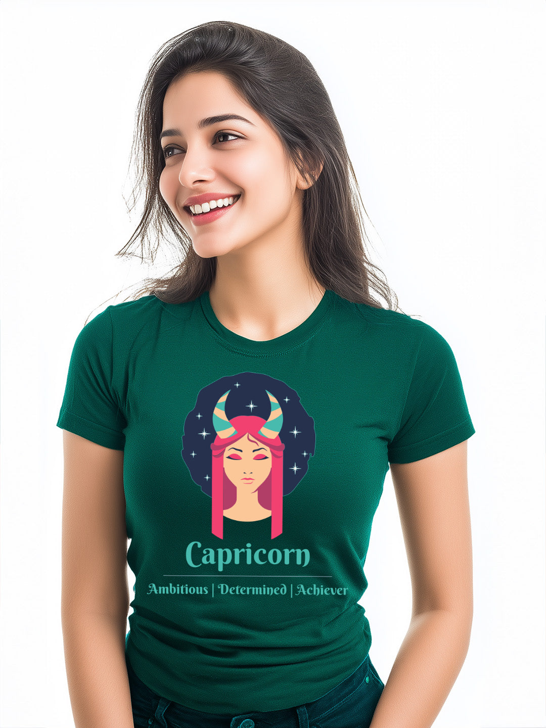 Capricorn- Stylish and Charismatic Zodiac Women's cotton Tee
