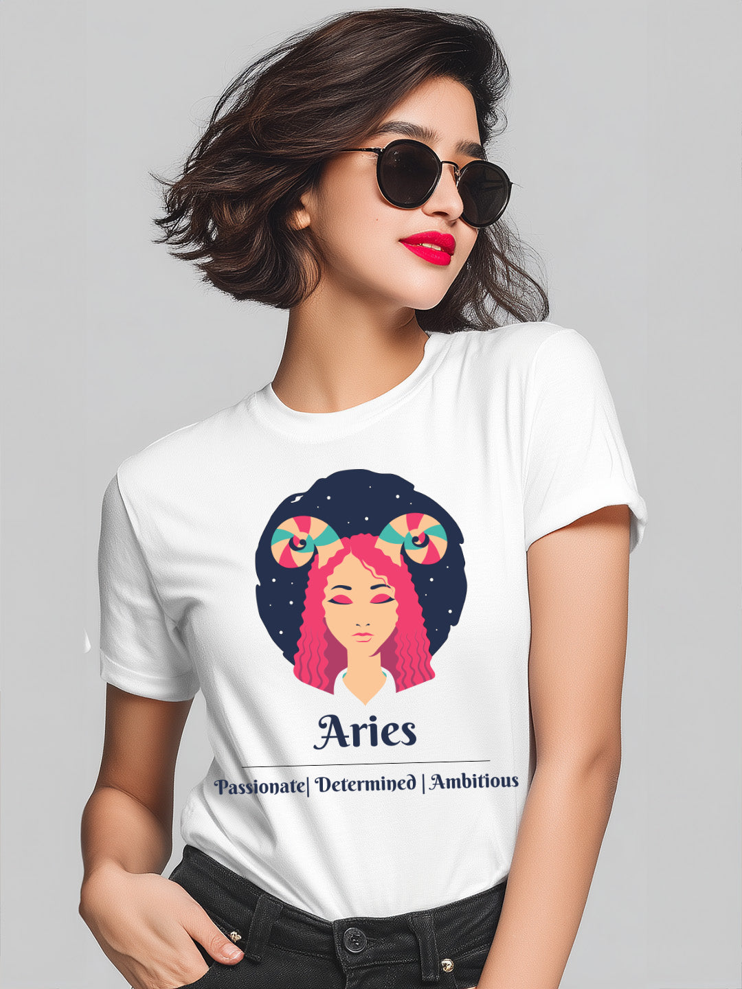 Aries - Stylish and Charismatic Zodiac Women's cotton Tee