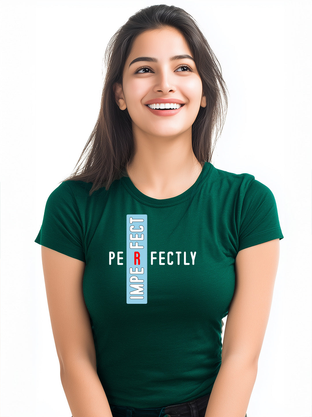 Perfectly Imperfect Women's Empowerment Cotton T-Shirt