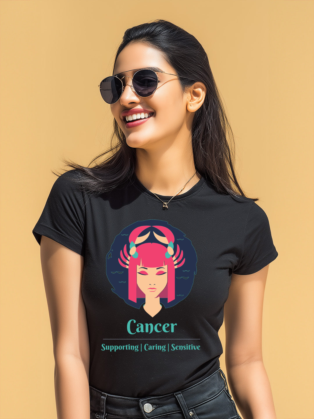 Cancer- Stylish and Charismatic Zodiac Women's cotton Tee