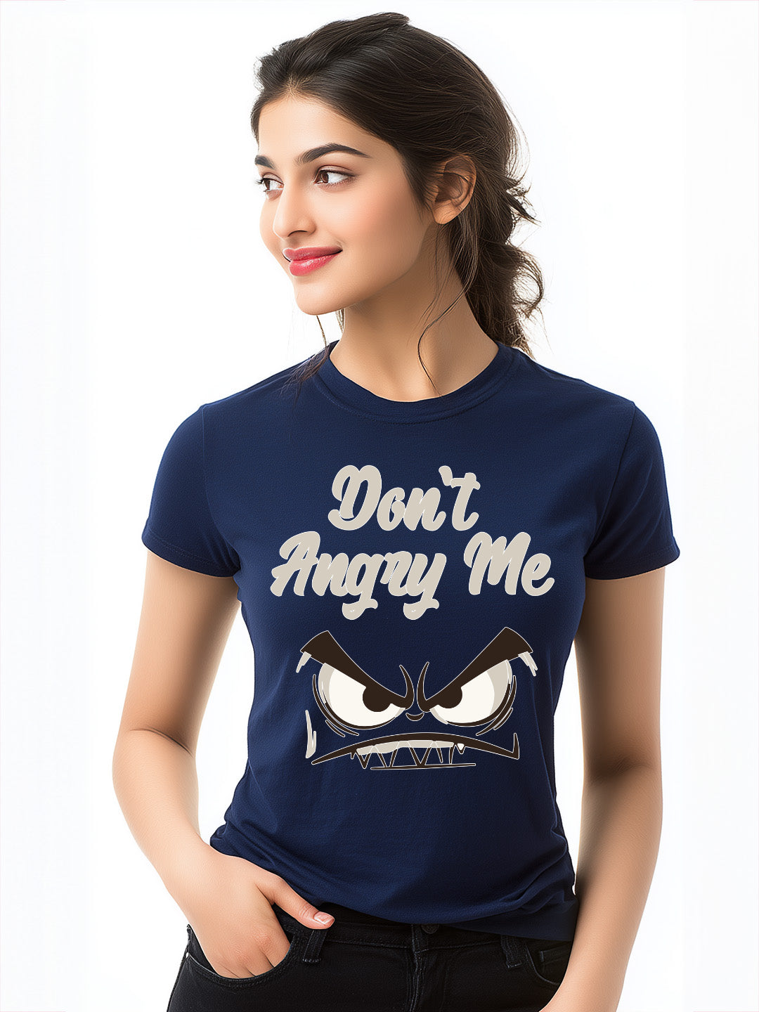 Don't Angry Me" Women's Cotton T-Shirt