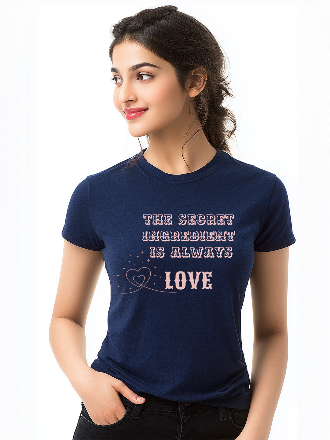 "Secret Ingredient is Always Love" Women's  Cotton T-Shirt