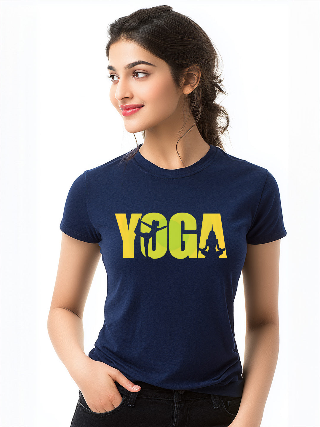 YOGA Women's Graphic Cotton Tee