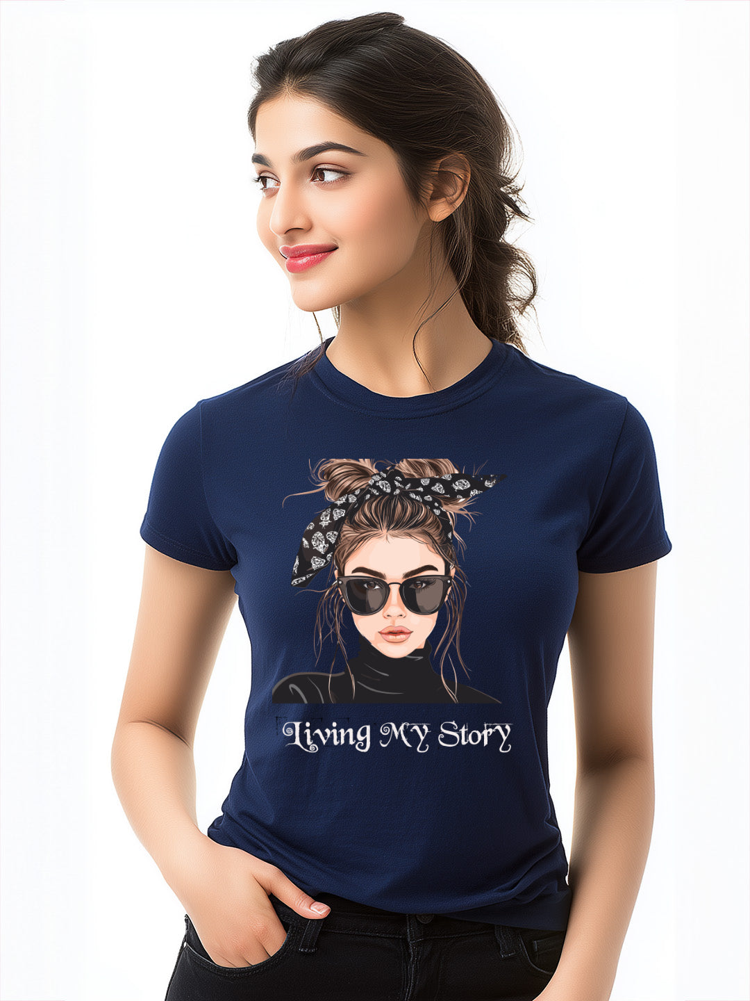 Living my Story Women's Empowerment Cotton T-Shirt