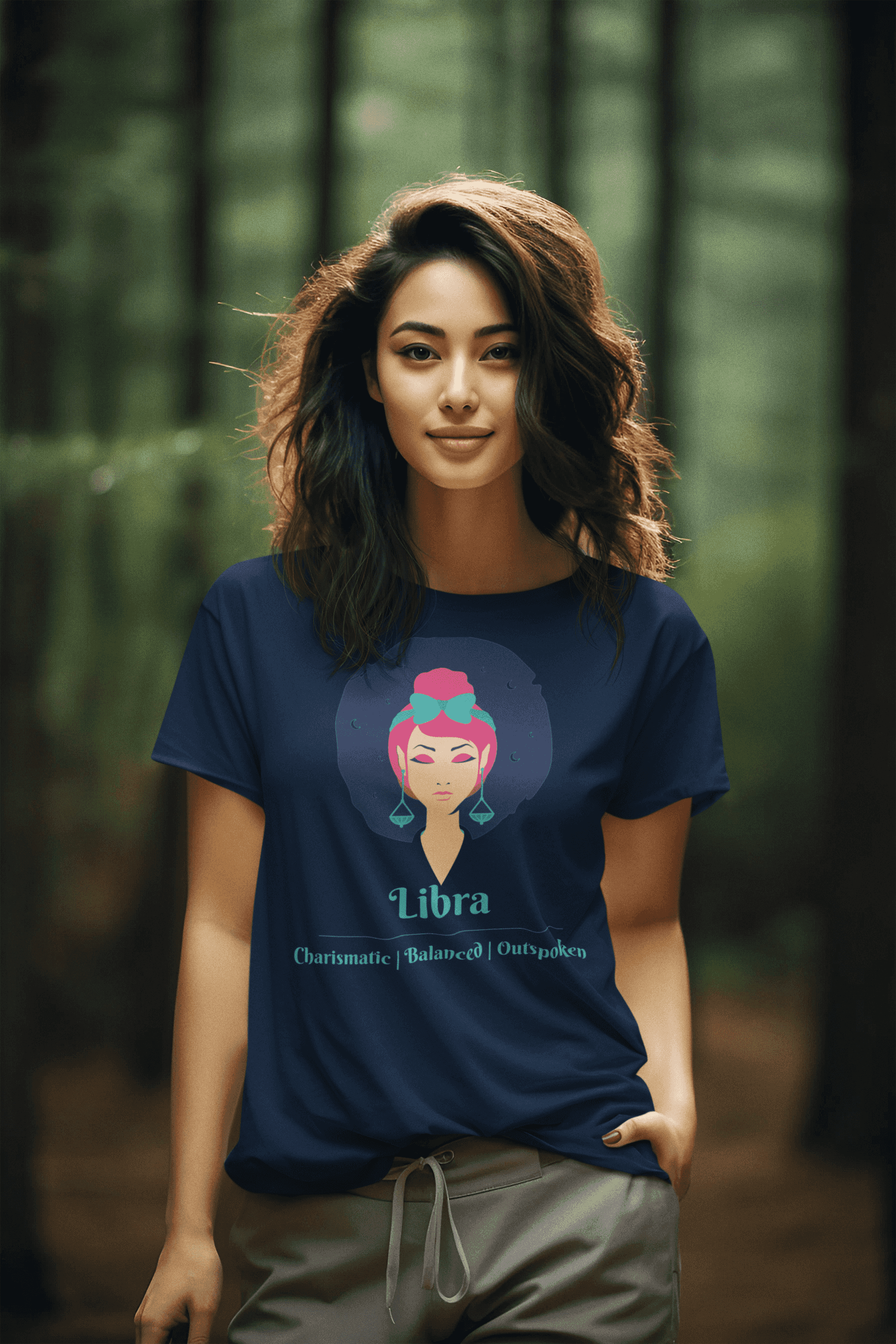 Libra- Stylish and Charismatic Zodiac Women's cotton  Tee