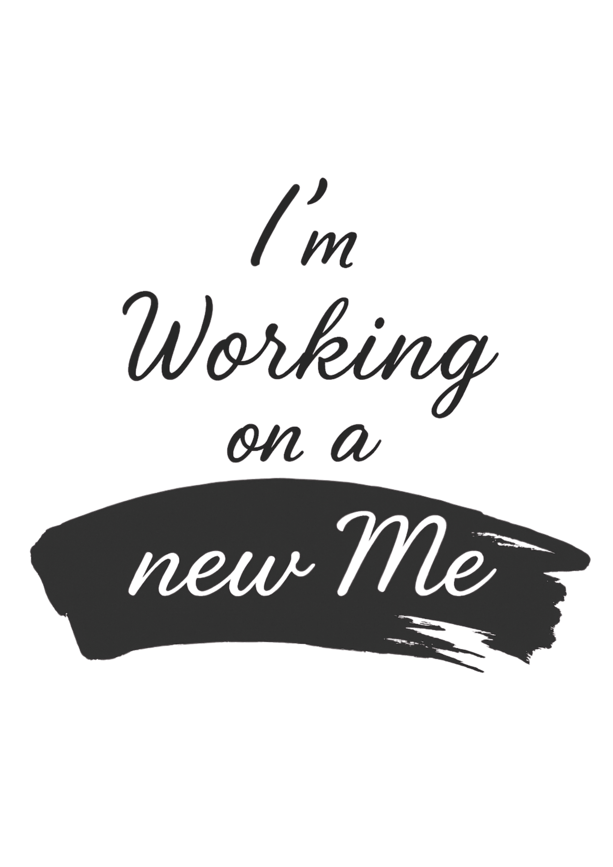 I’m Working on New Me Women's  Cotton T-shirt