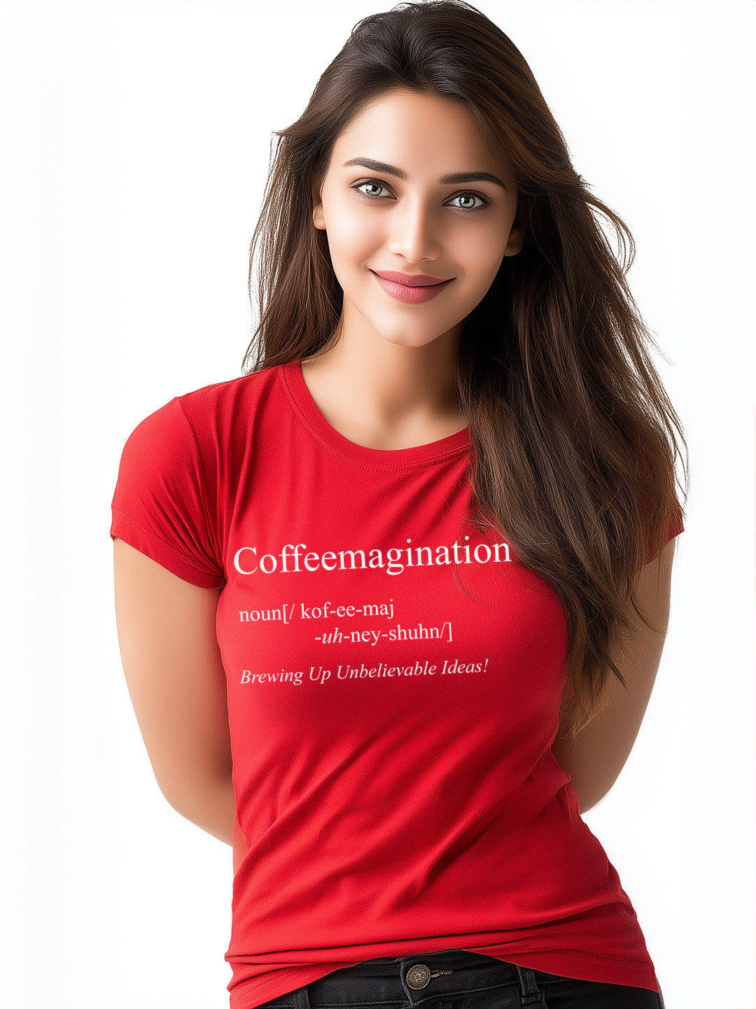 "Brewing Brilliance Coffeemagination" Women's Cotton T-Shirt