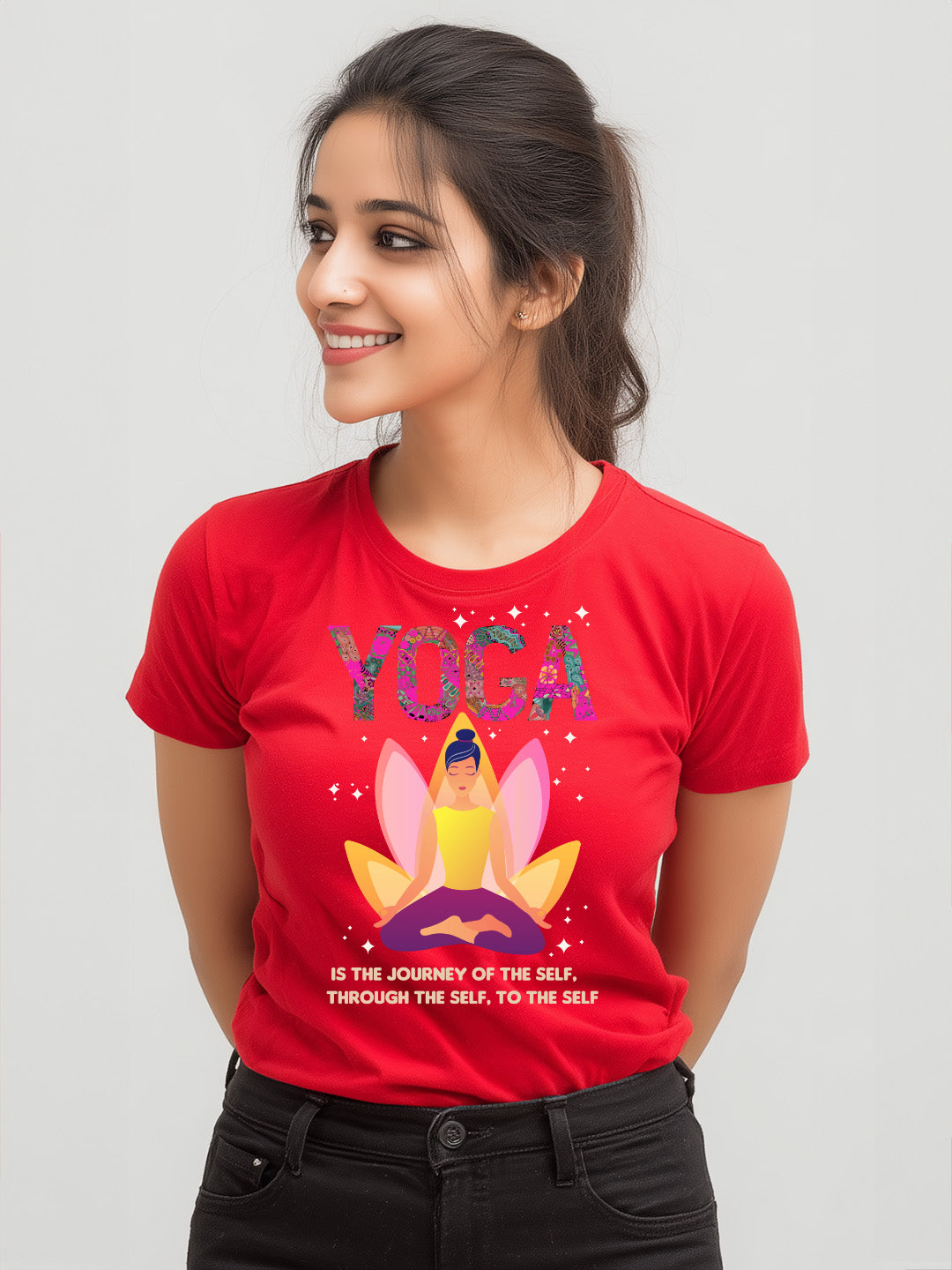 The Journey of the Self Through the Self to the Self" Women's Cotton  Graphic T-Shirt