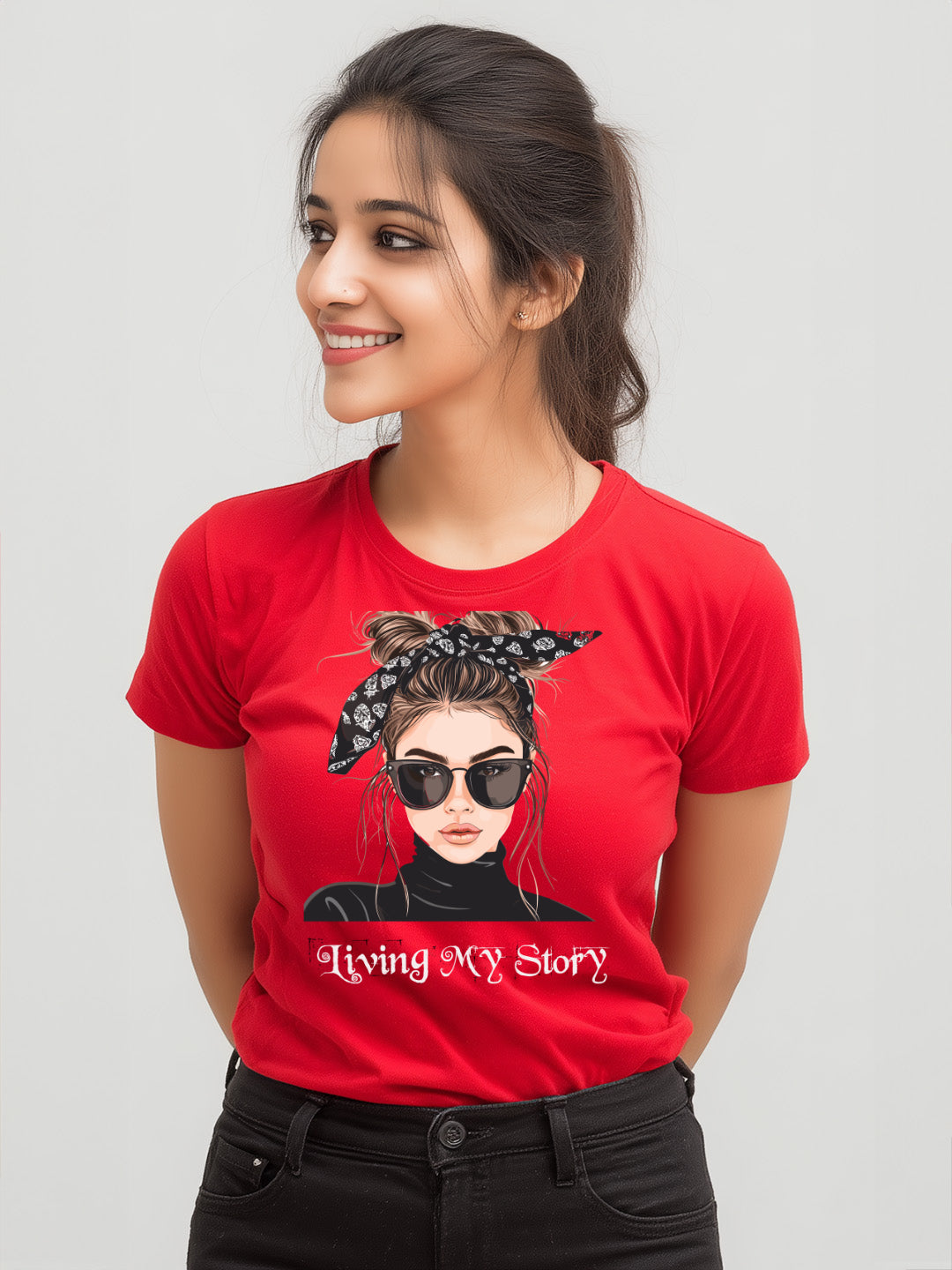 Living my Story Women's Empowerment Cotton T-Shirt