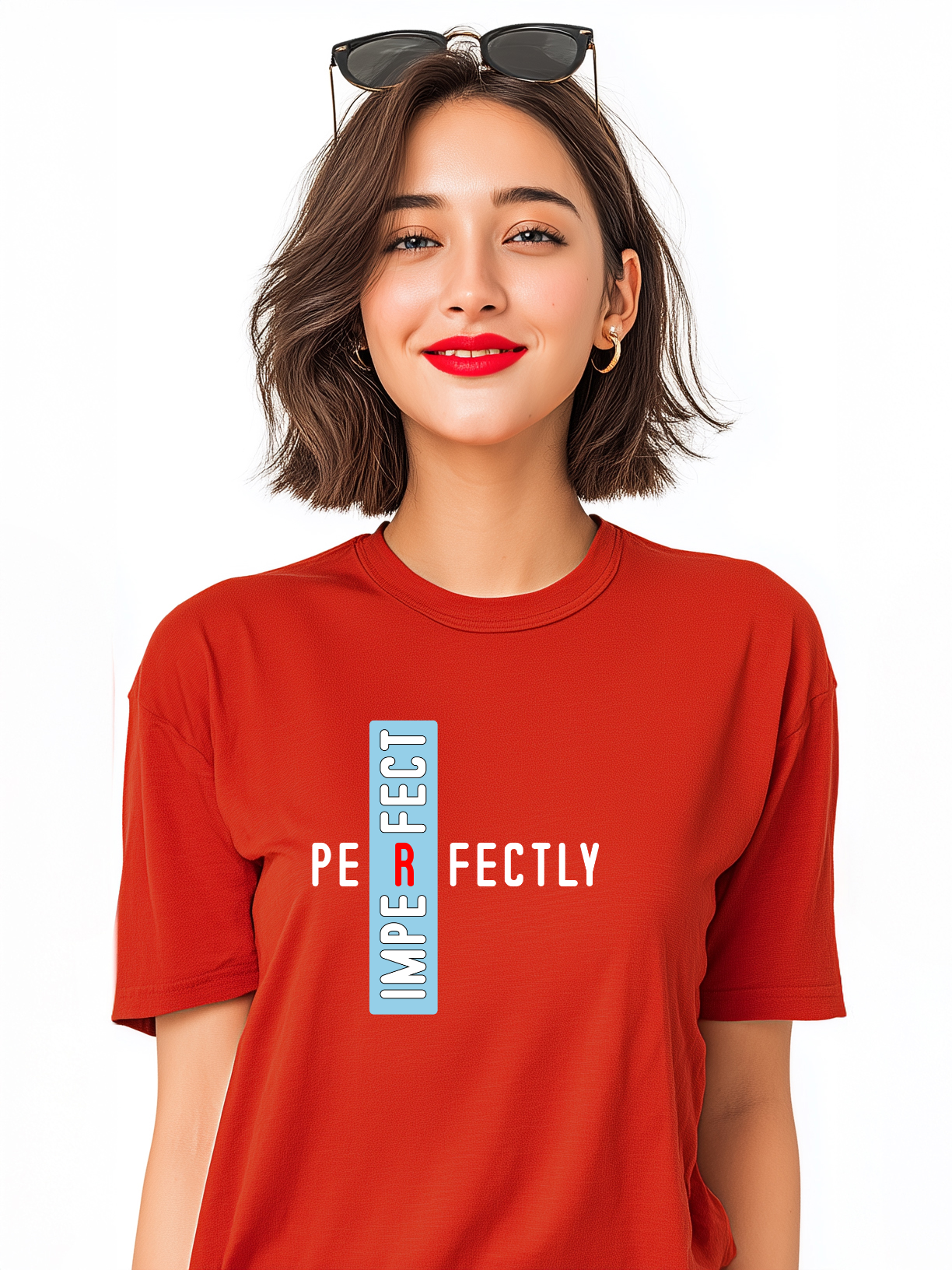 "Perfectly Imperfect" Women's Cotton Oversized Cotton T-Shirt