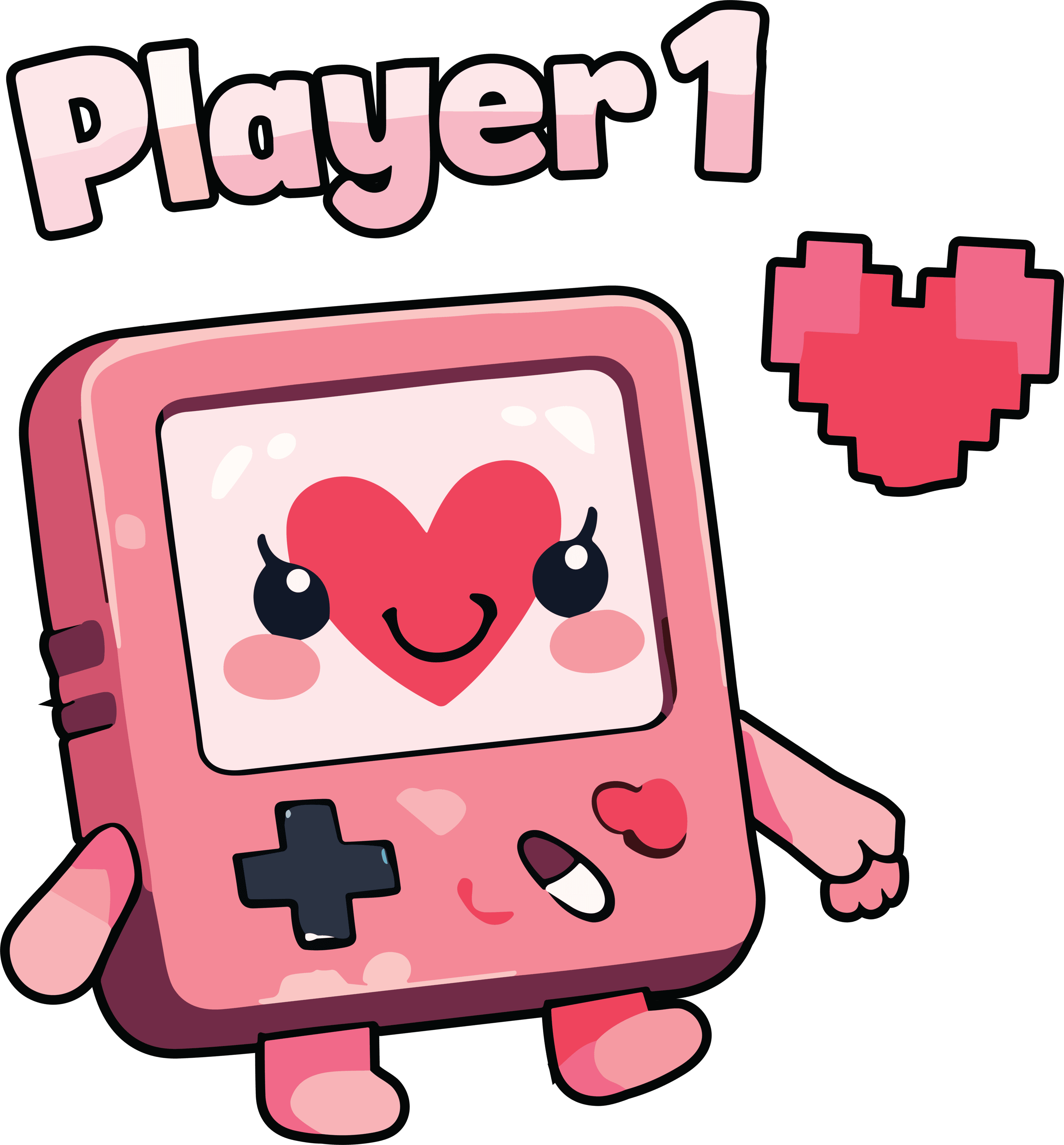 Valentine Special Couple Cotton Oversized T-Shirts – Player 1 & Player 2 Gaming Theme (Set of 2) - Storeily