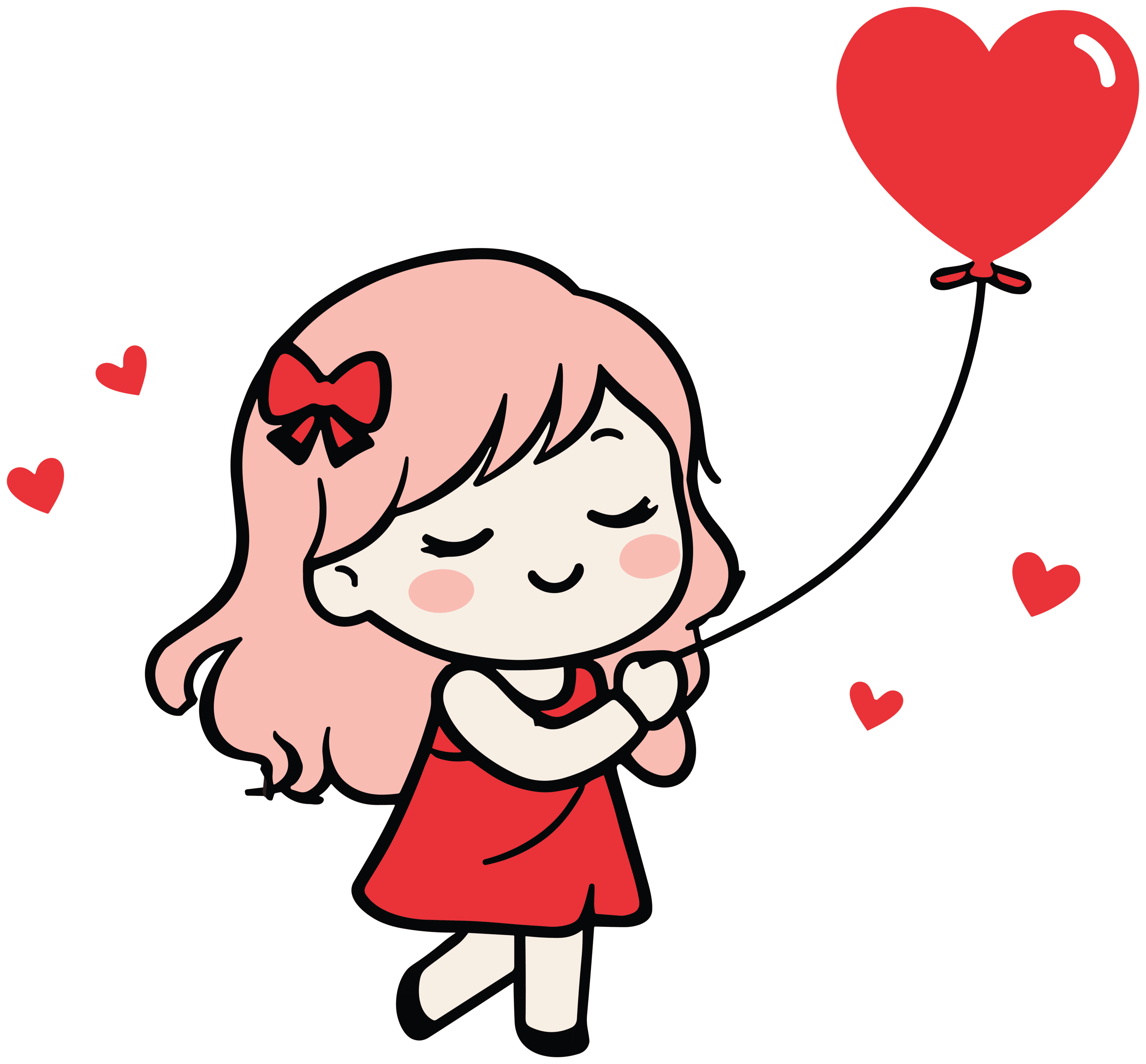 Valentine Special Couple Cotton Oversized T-Shirts – Matching Love Balloon Design (Set of 2) - Storeily