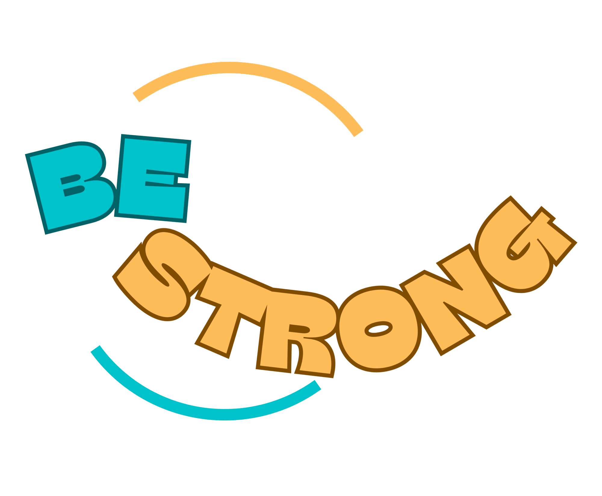 Be Strong  Cotton T-Shirt for Women | Bold Typography Graphic Tee - Storeily