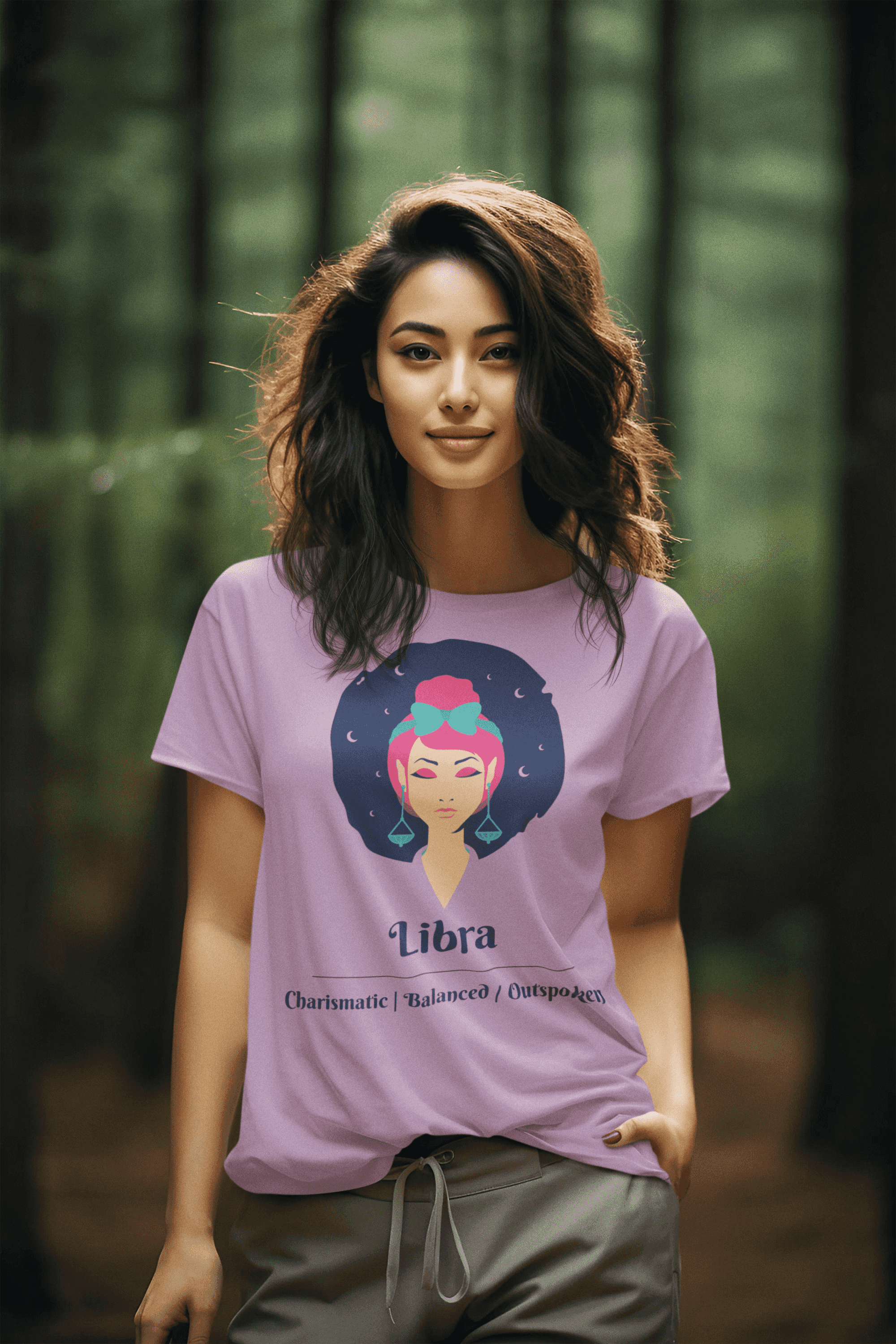 Libra- Stylish and Charismatic Zodiac Women's cotton  Tee