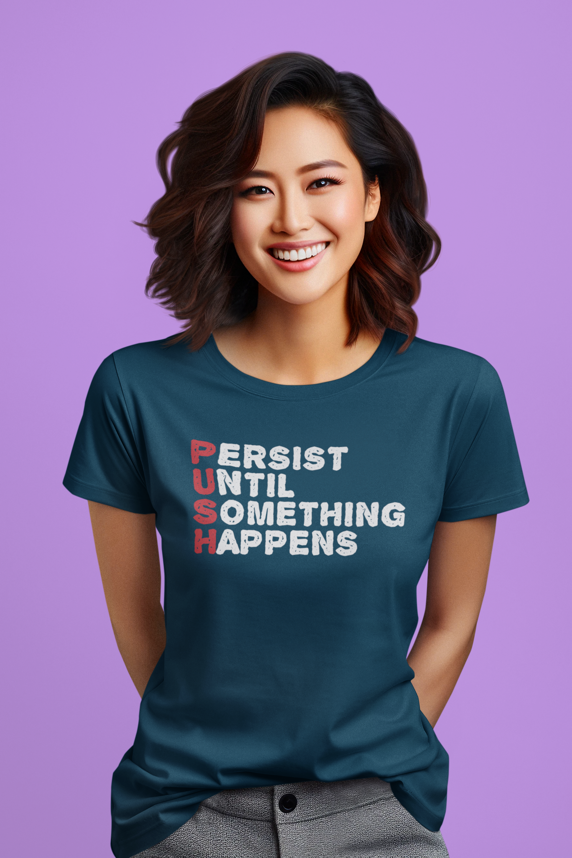 'Persist Until Something Happens'Women's Cotton Tee