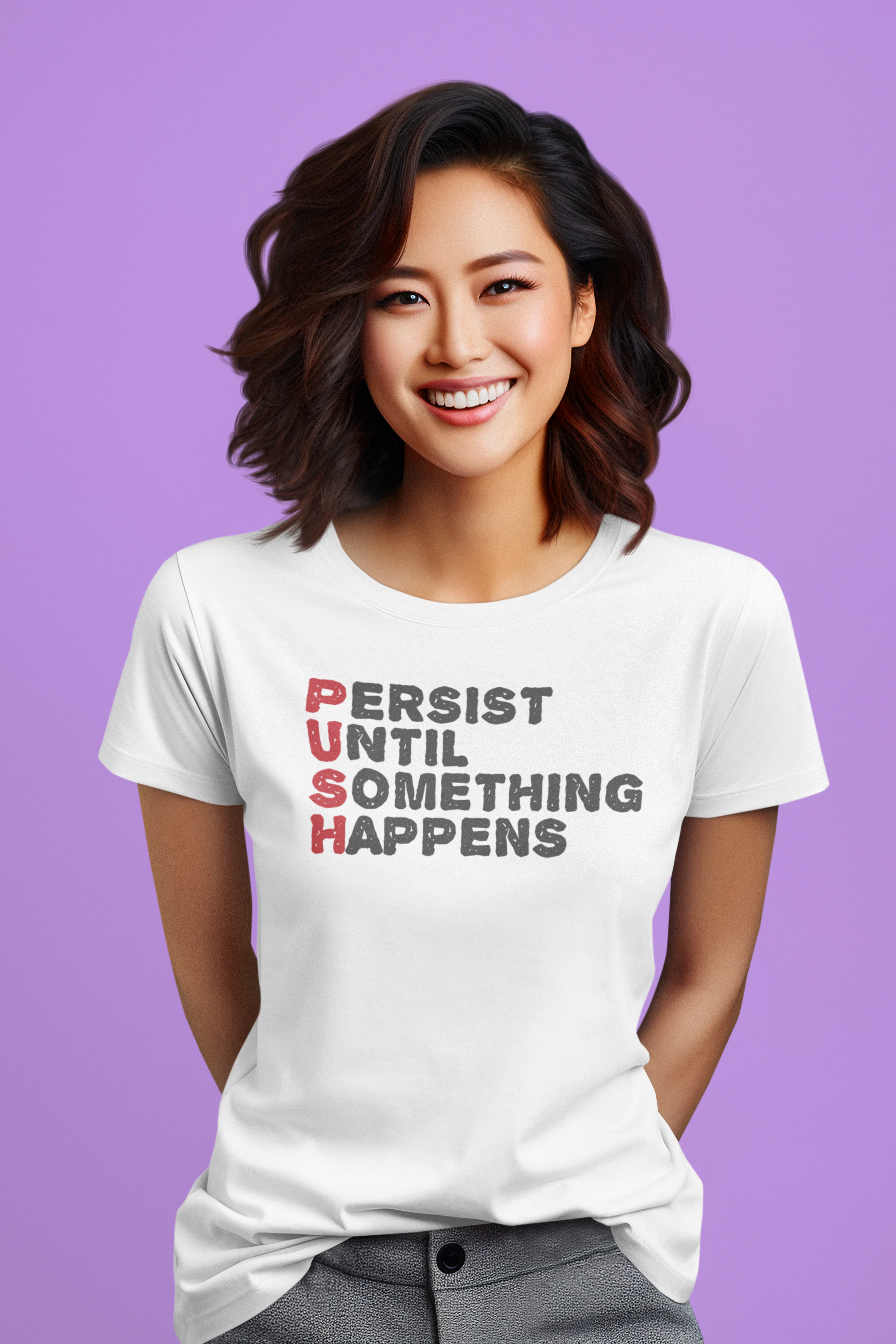 'Persist Until Something Happens'Women's Cotton Tee