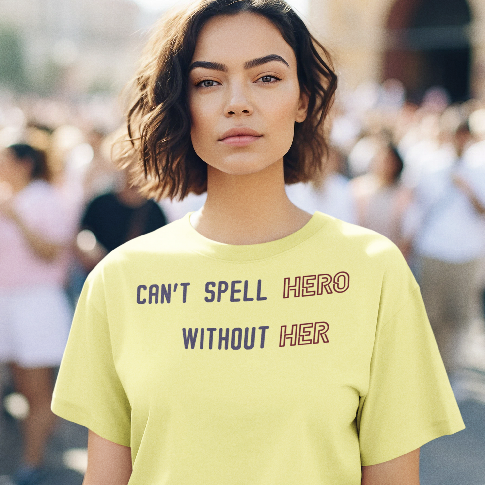'Can't Spell Hero Without Her' Women's stylish T-Shirt| Storeily