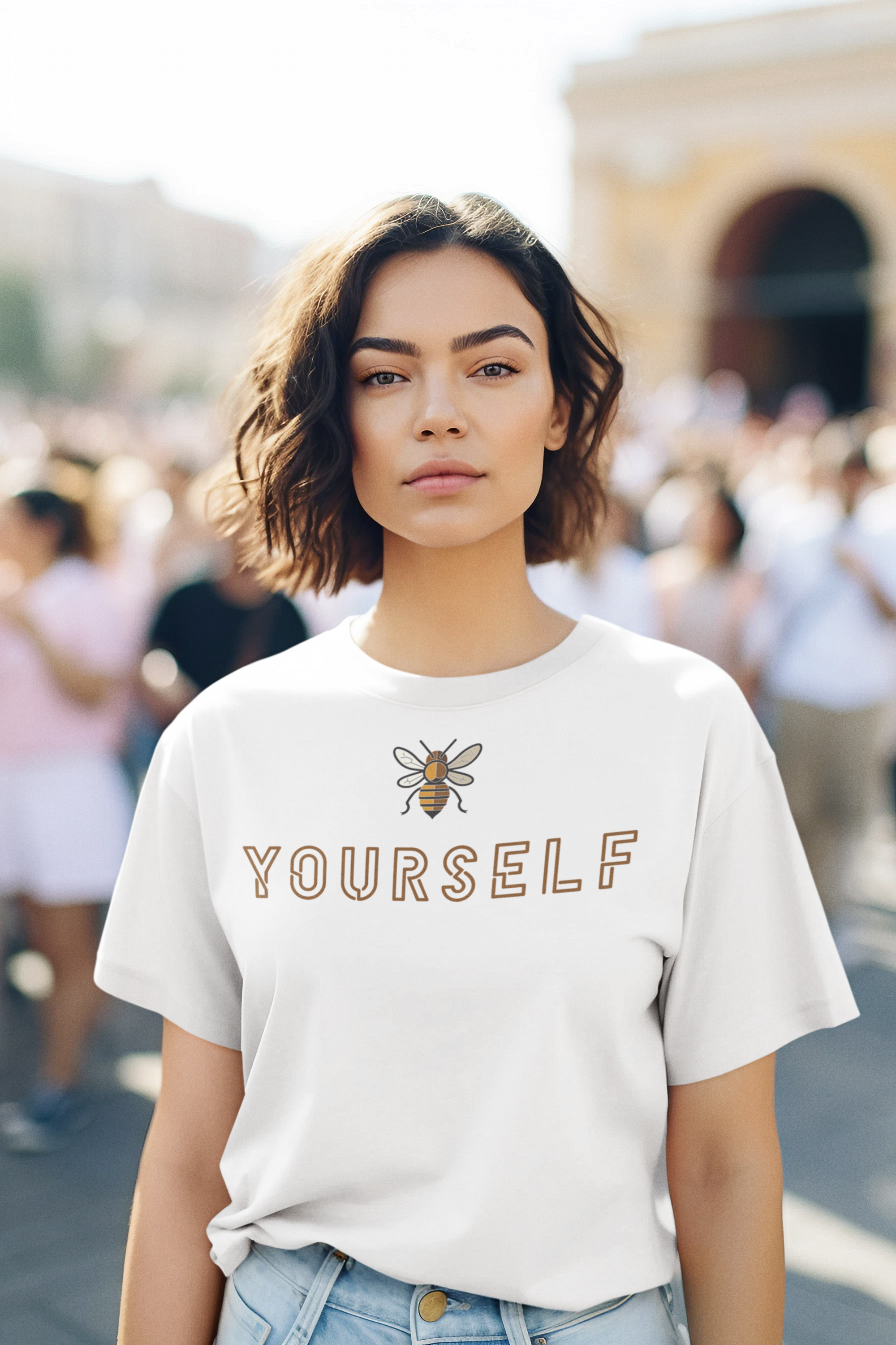 Be Yourself Cotton T-Shirt - Elevate your style with pride.