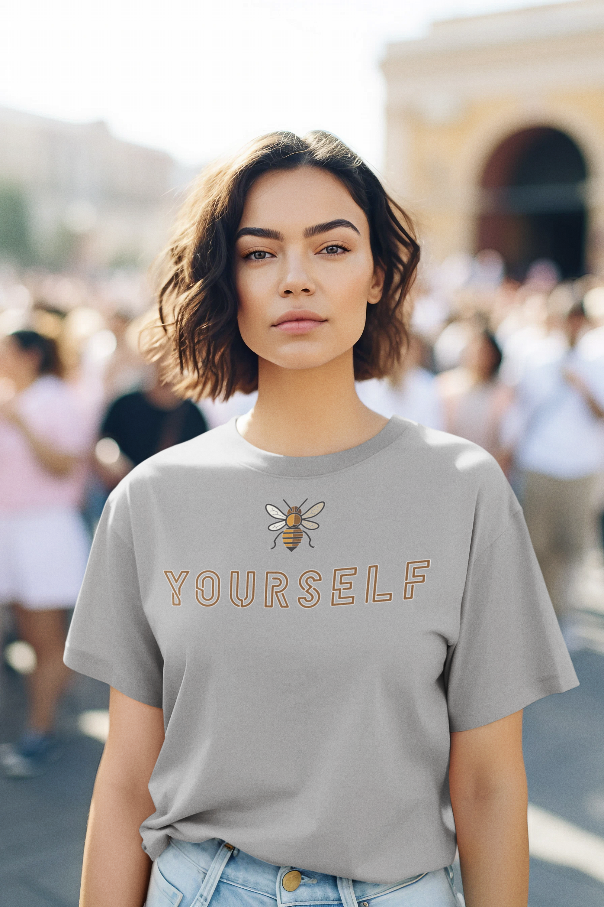 Be Yourself Cotton T-Shirt - Elevate your style with pride.