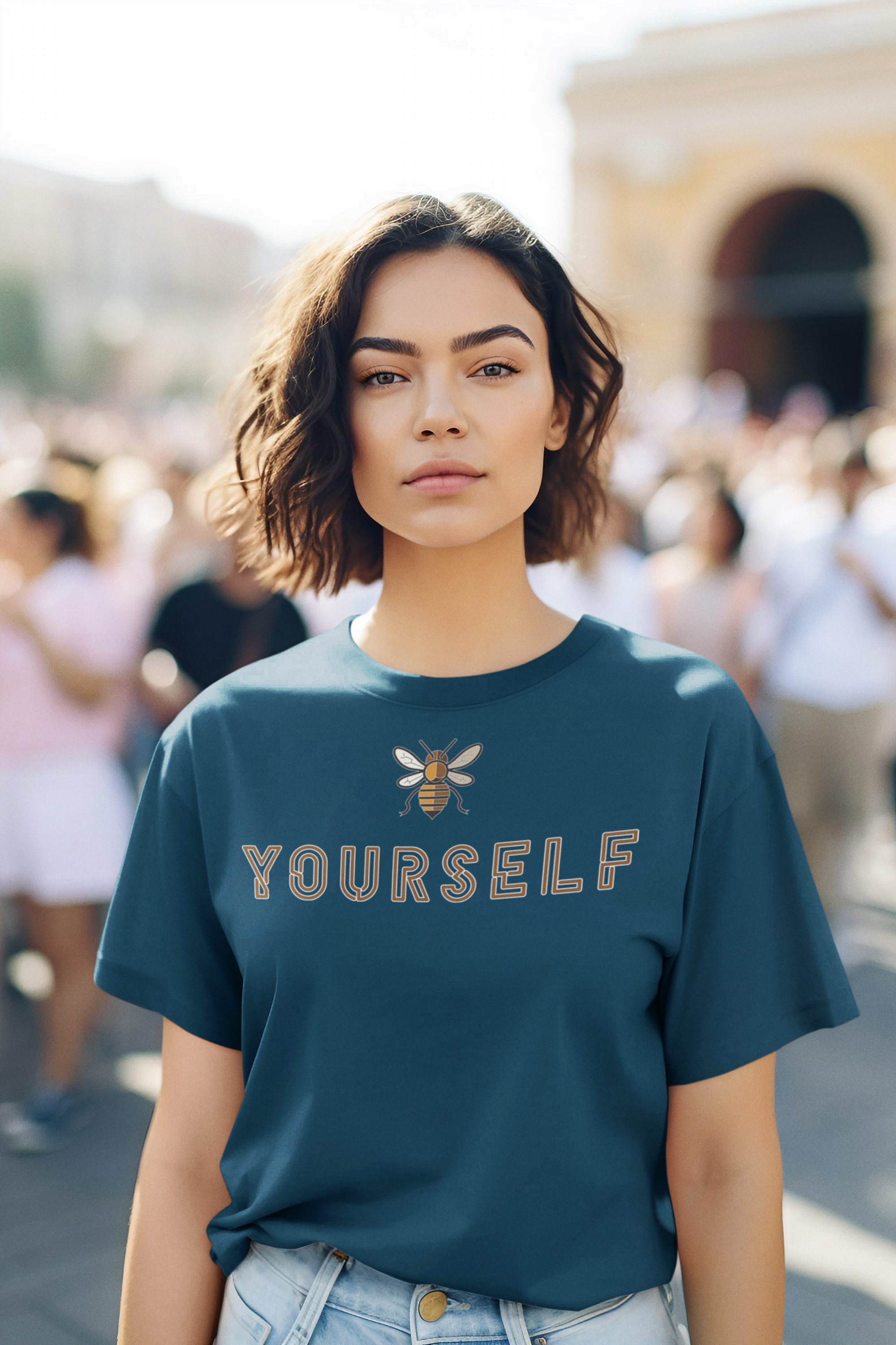 Be Yourself Cotton T-Shirt - Elevate your style with pride.