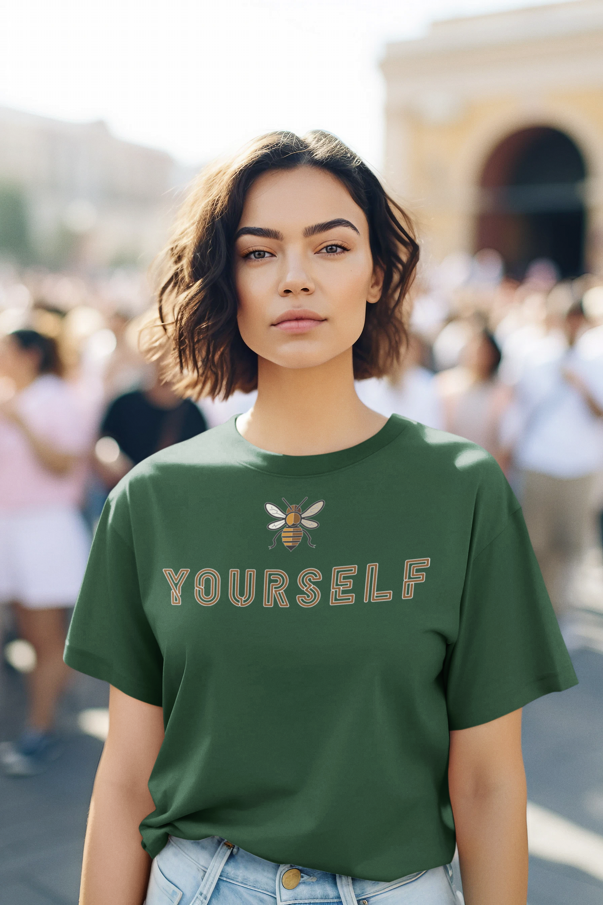 Be Yourself Cotton T-Shirt - Elevate your style with pride.