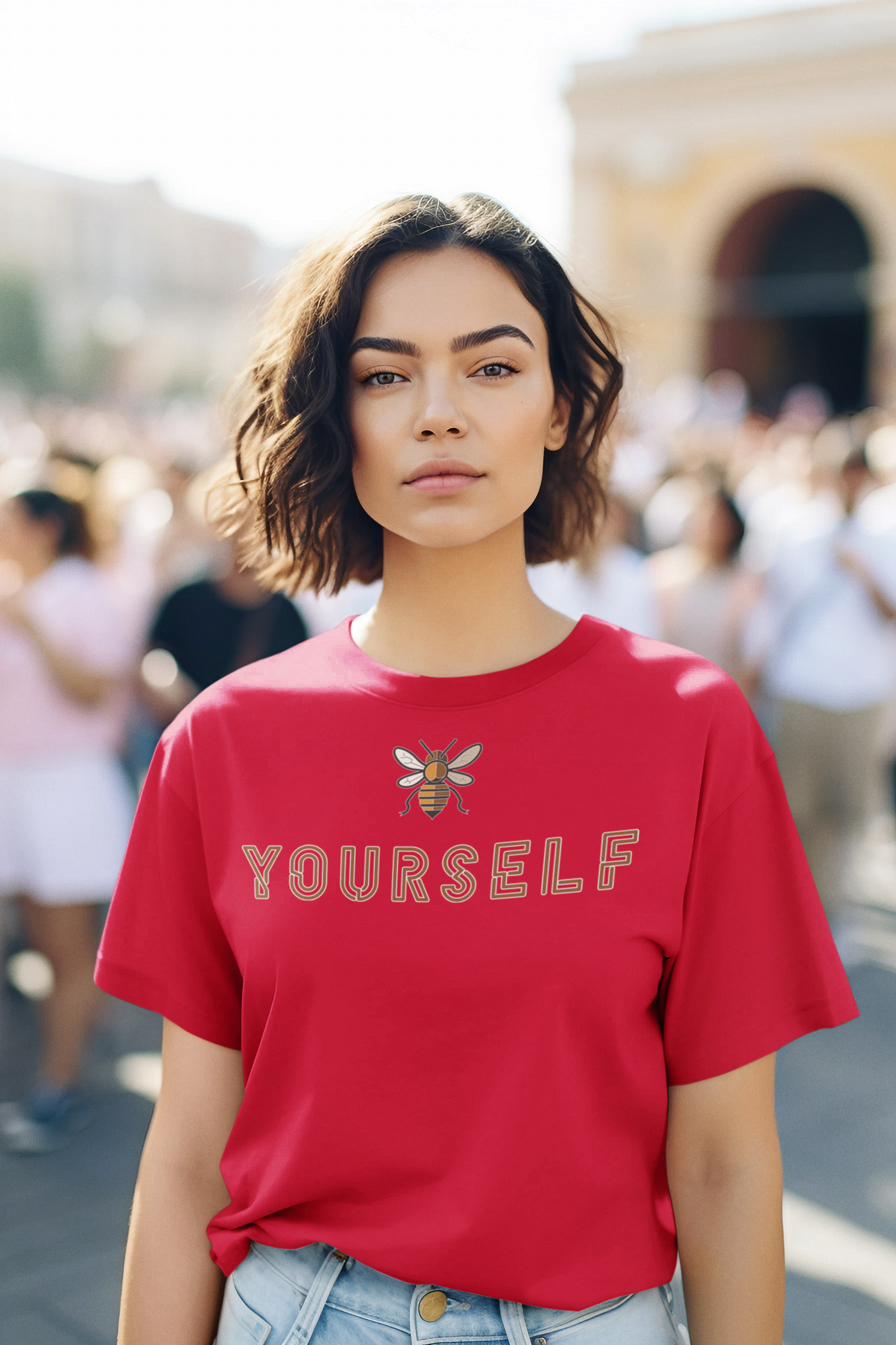 Be Yourself Cotton T-Shirt - Elevate your style with pride.