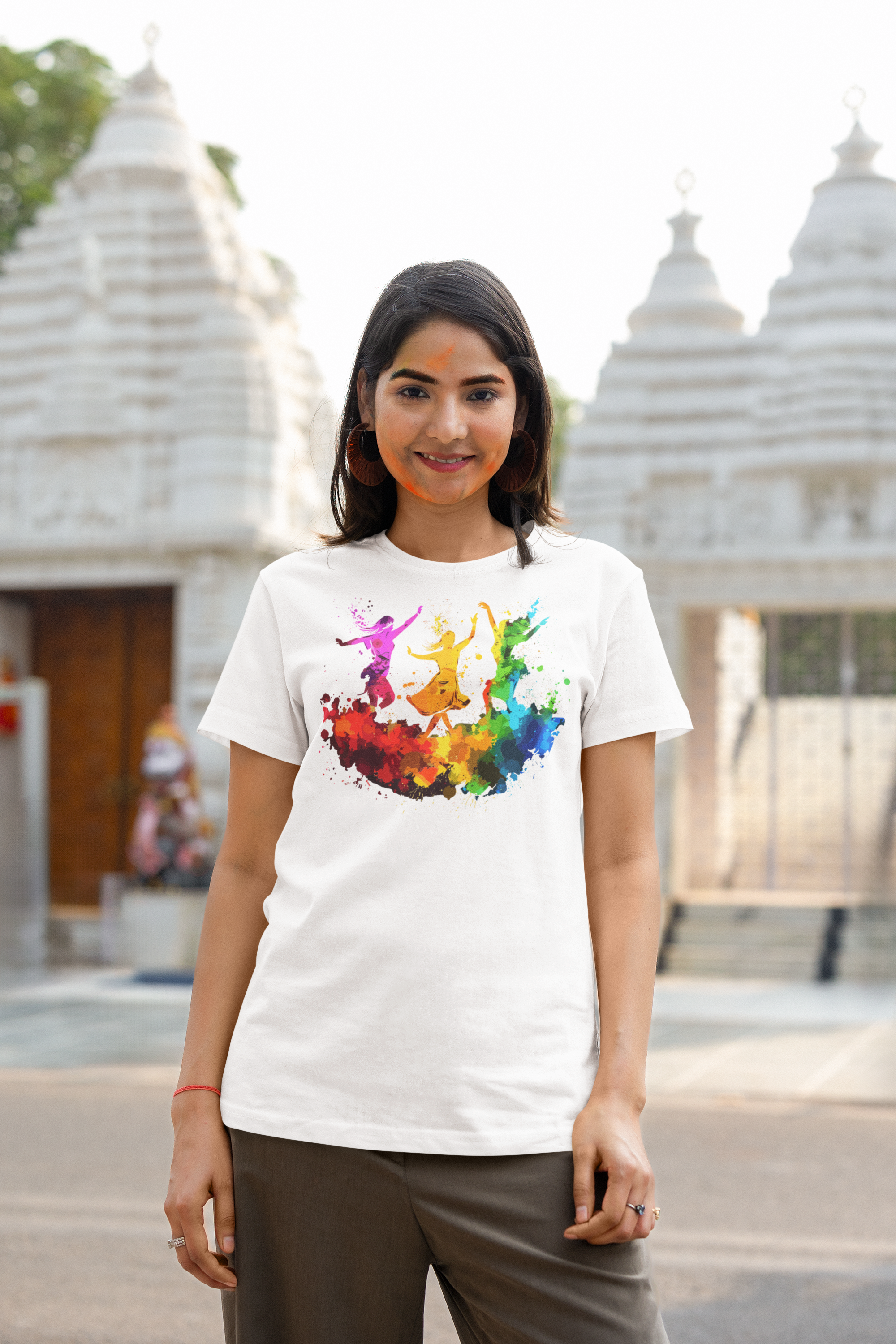 Celebrate Holi  with Holi special t shirt for women| Storeily