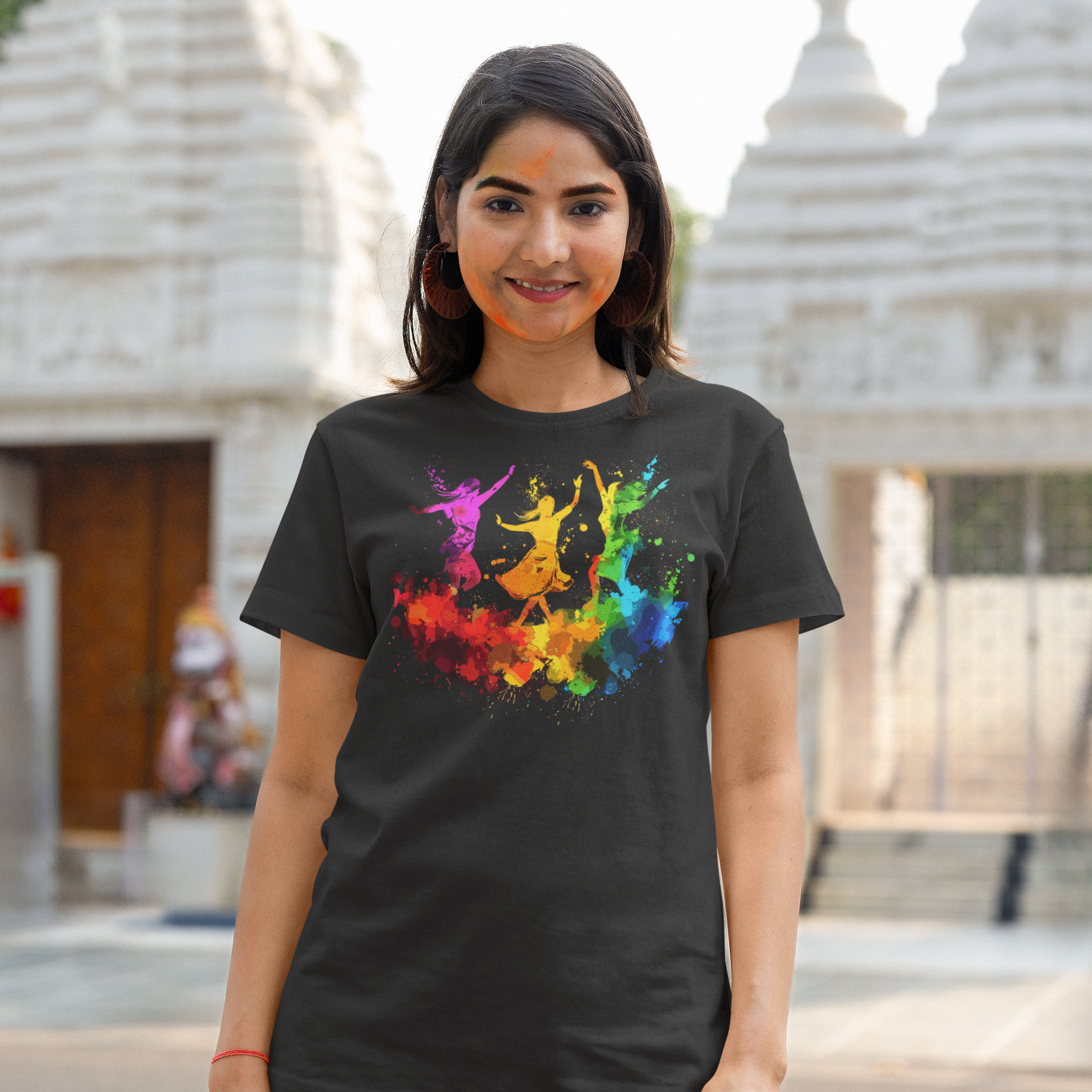 Celebrate Holi  with Holi special t shirt for women| Storeily