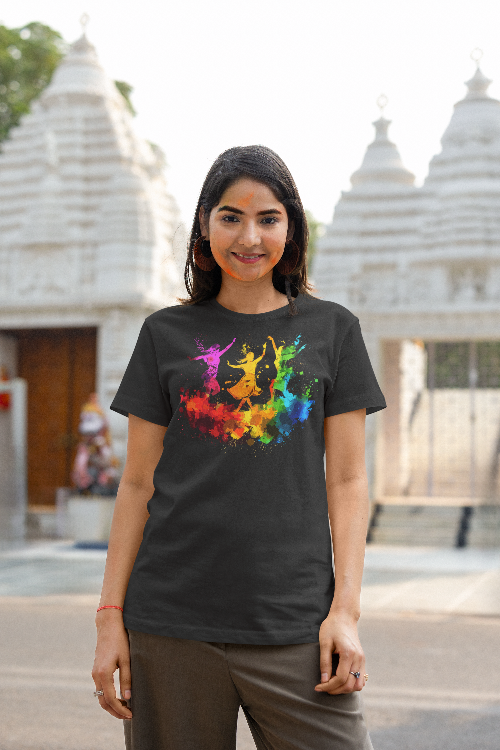 Celebrate Holi  with Holi special t shirt for women