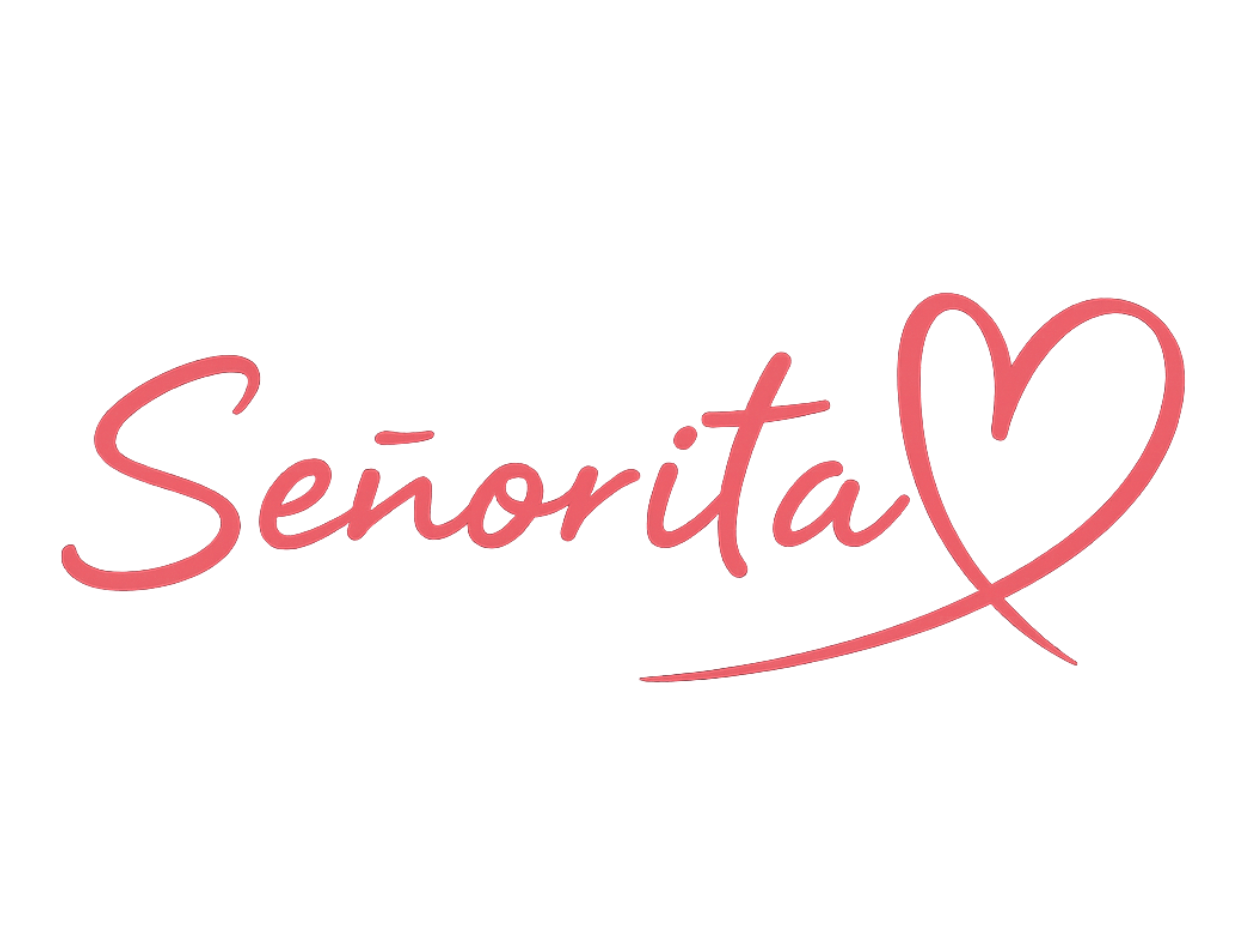 Women’s “Señorita” Heart Script Cotton Tshirt